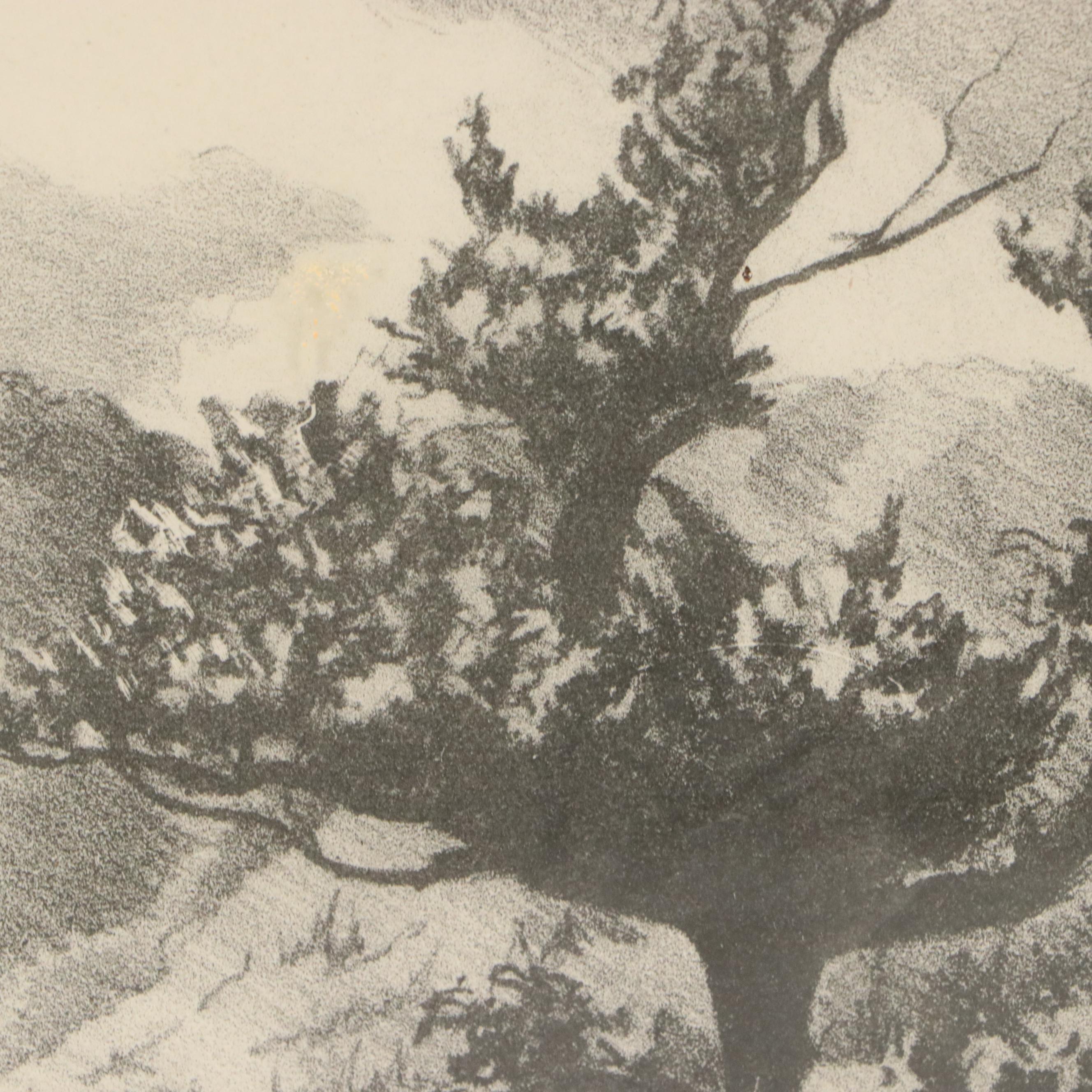 Roland Templeton Lithograph "Dream Lake, Estes Park, Colo."