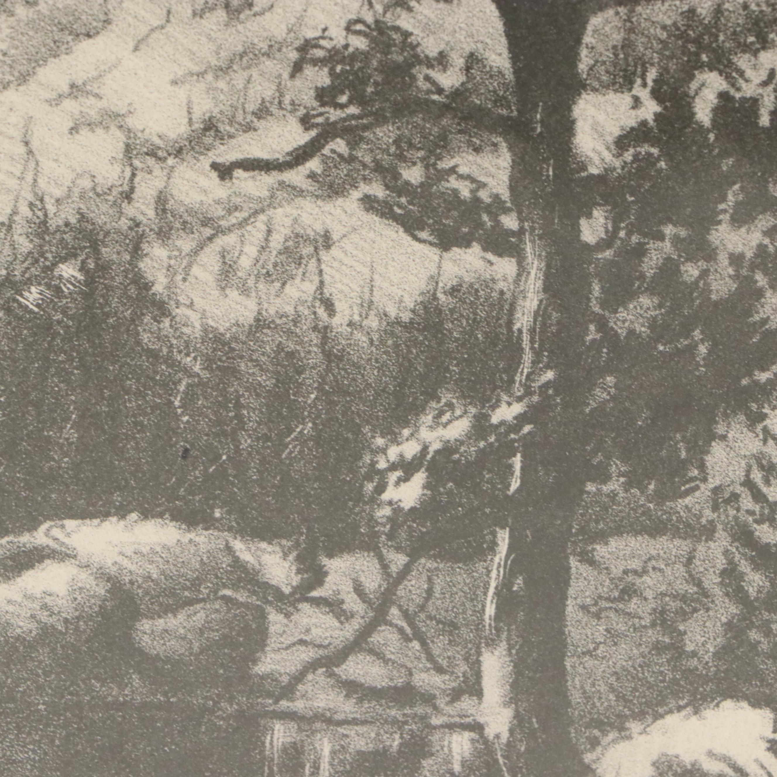 Roland Templeton Lithograph "Dream Lake, Estes Park, Colo."