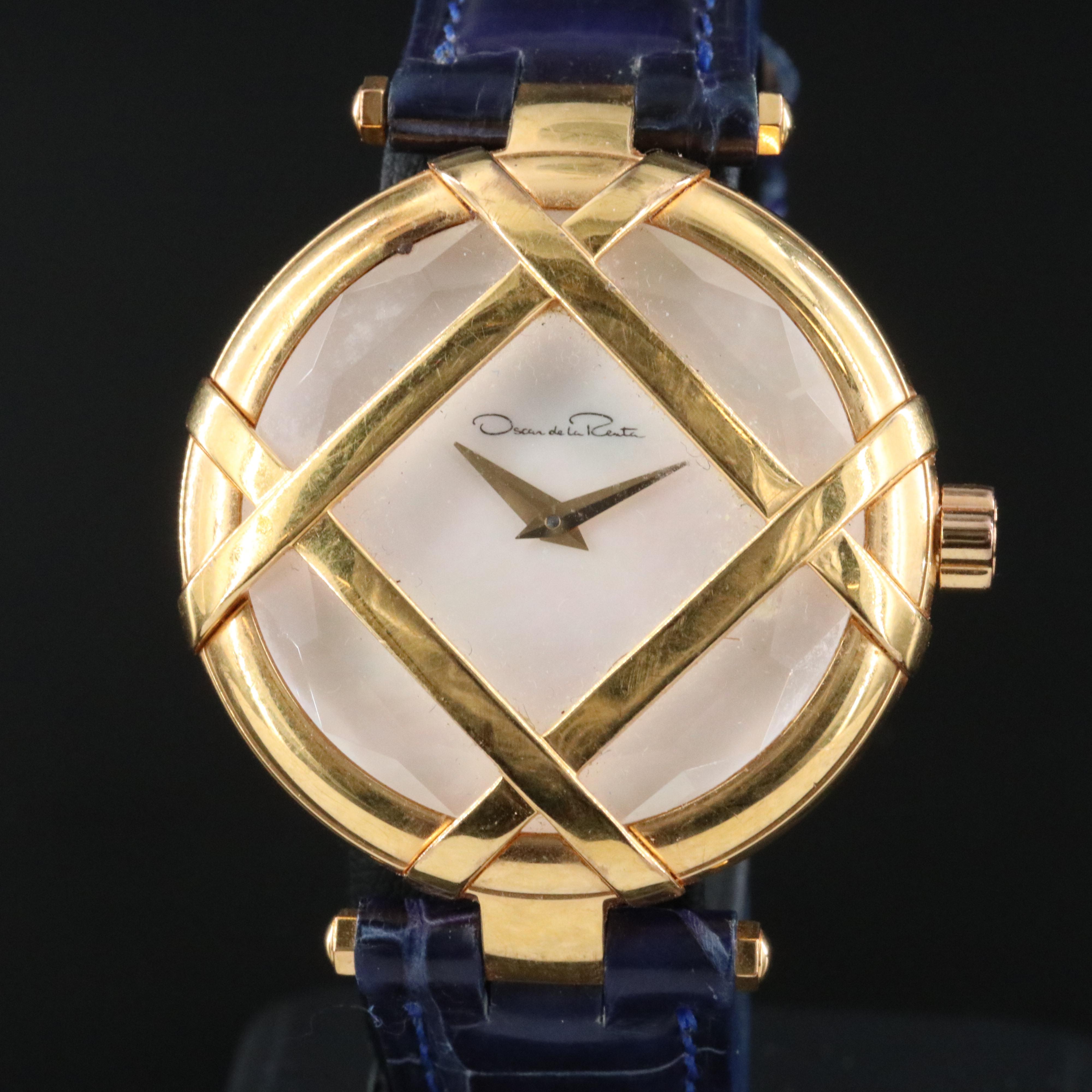 Oscar de La Renta Made By Shinola Lattice Quartz Watch