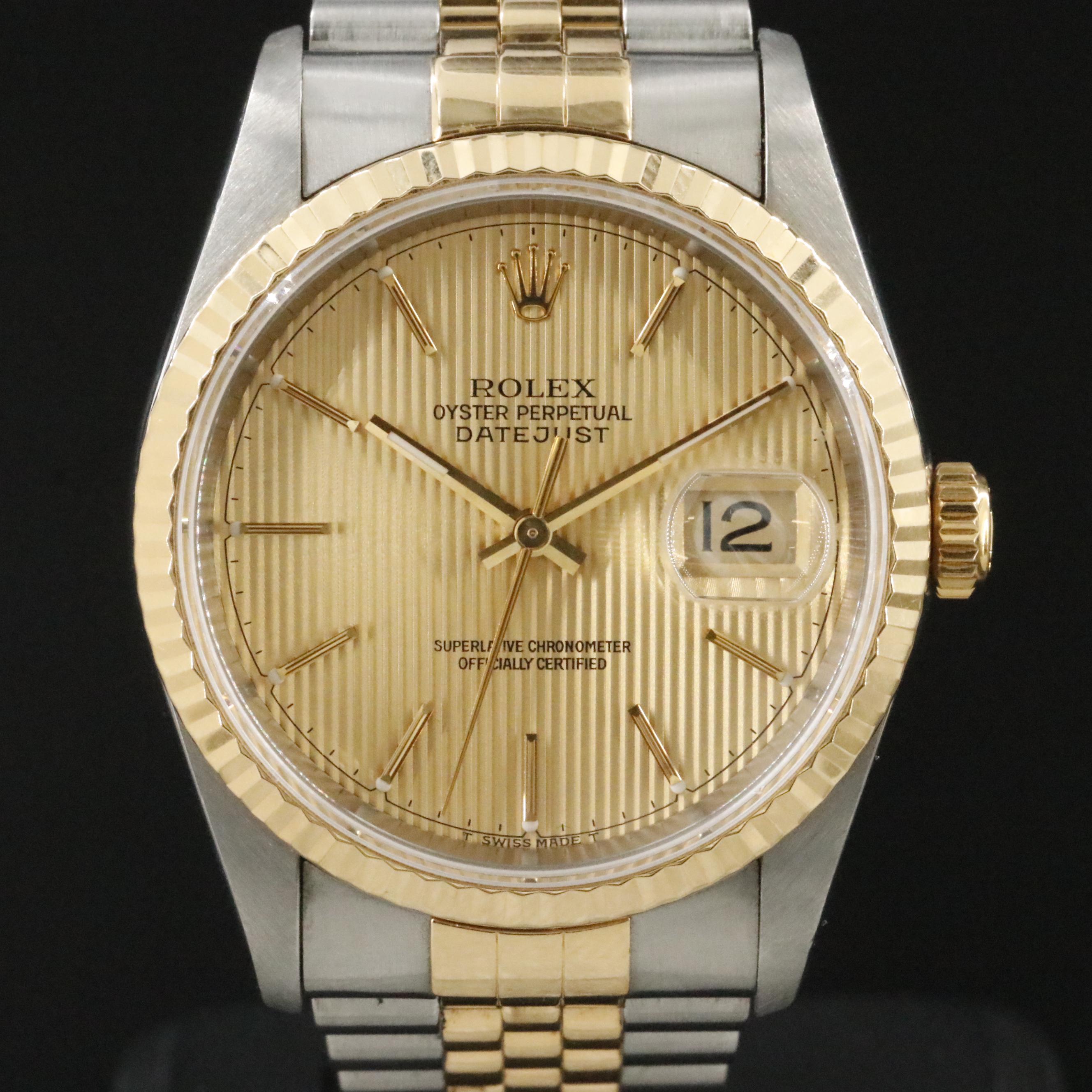 Rolex Datejust 36 Rolesor 16233 Watch c.1995