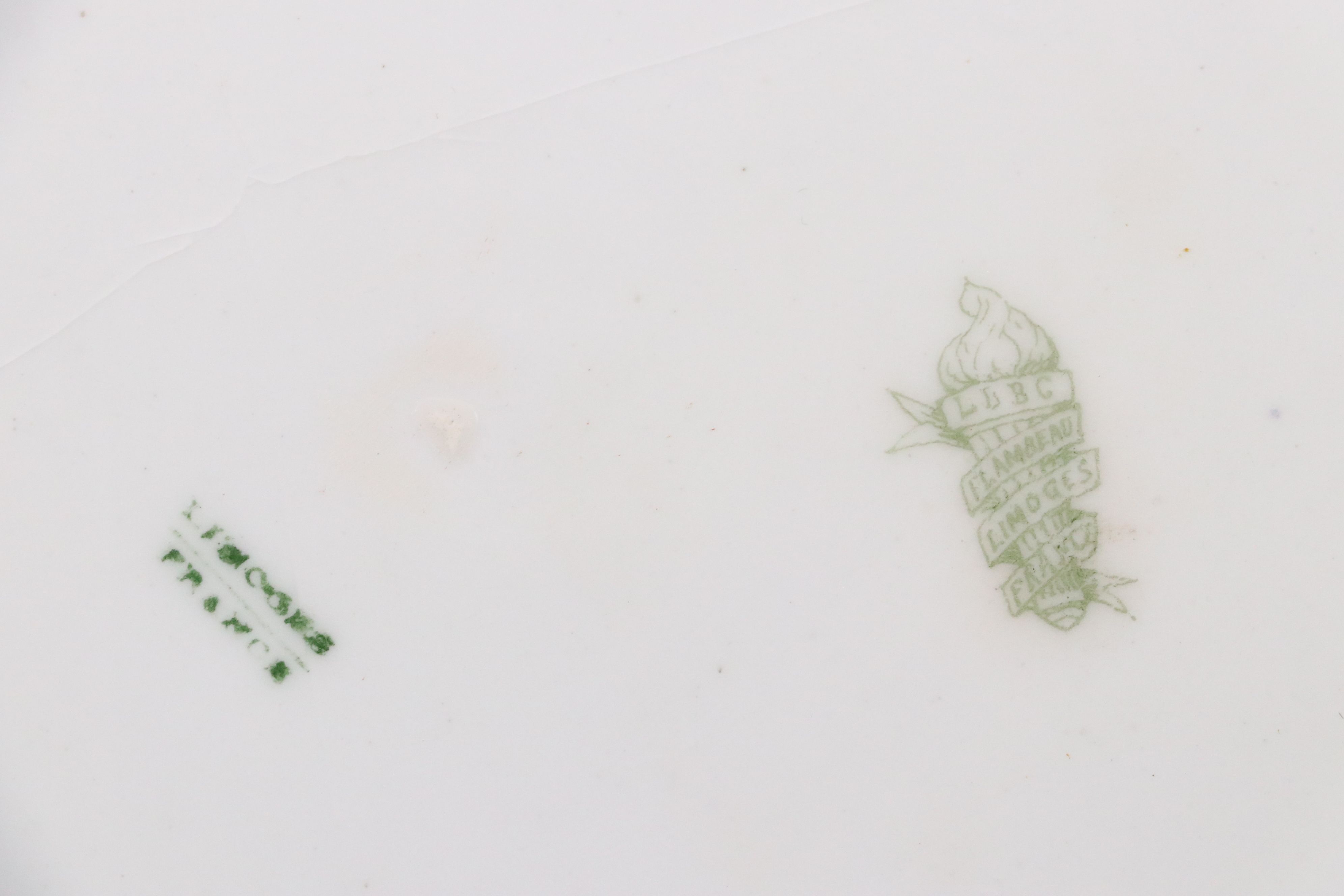 KPM with Sevres Style Hand-Painted Reticulated Porcelain and Limoges Plates