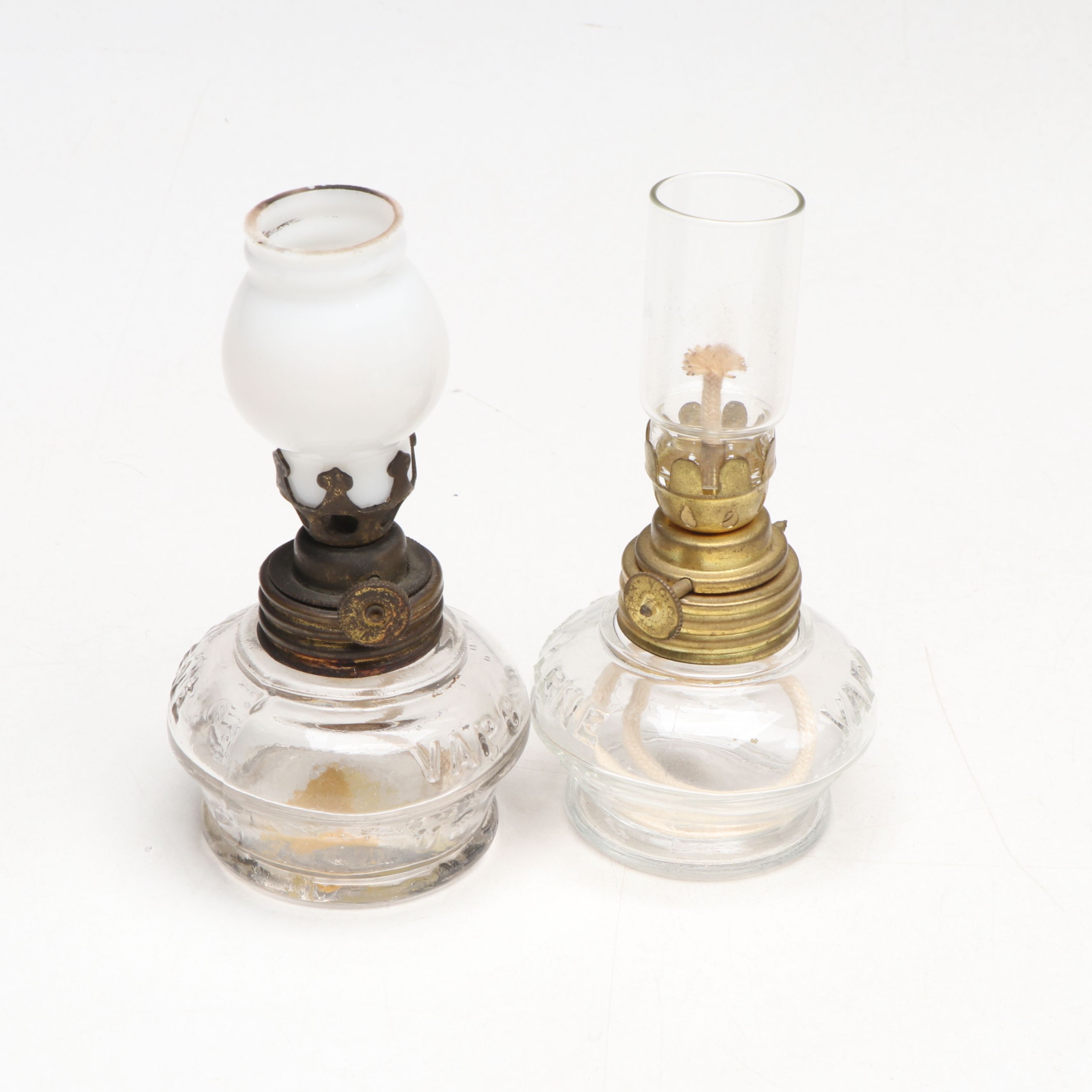 Milk Glass, Metal, Blown Glass and More Oil and Kerosene Lamps
