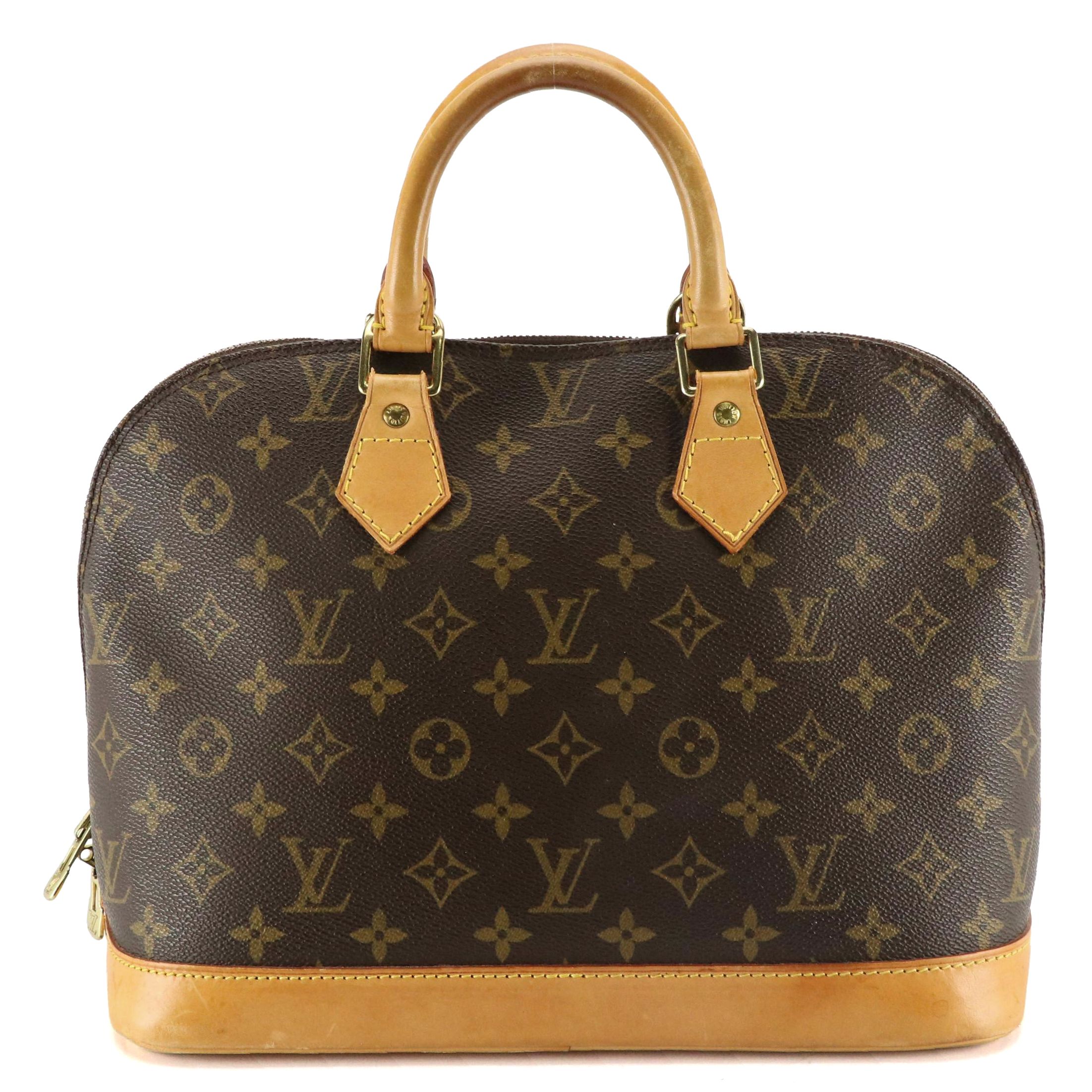 Louis Vuitton Alma PM Bag in Monogram Canvas and Vachetta Leather