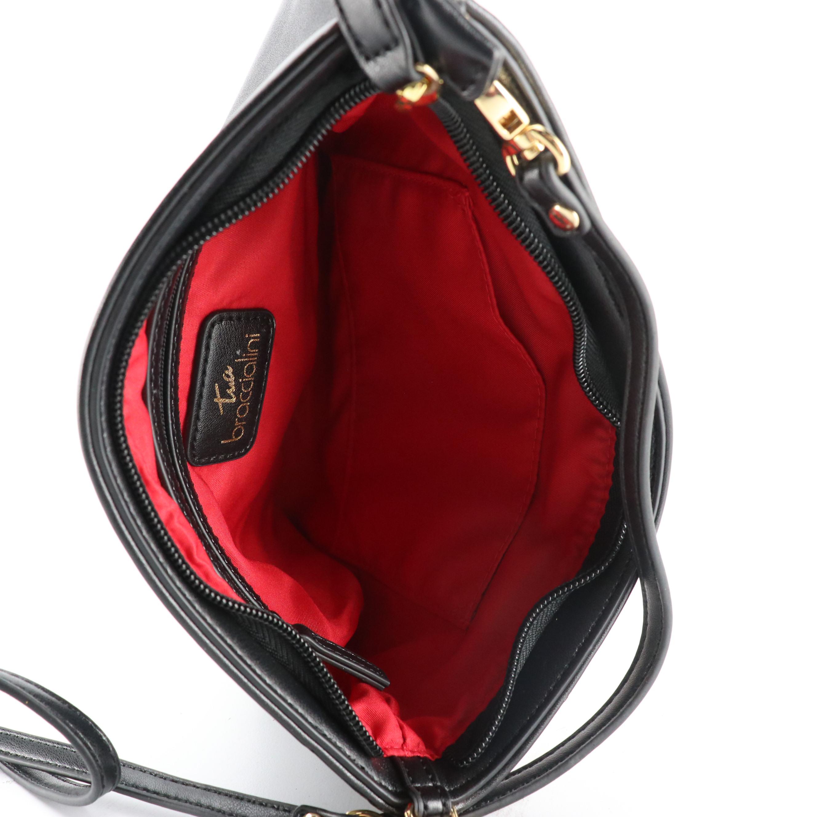 Braccialini Tua "Once Upon A Time" Mixed Leather Appliqué Crossbody Clutch