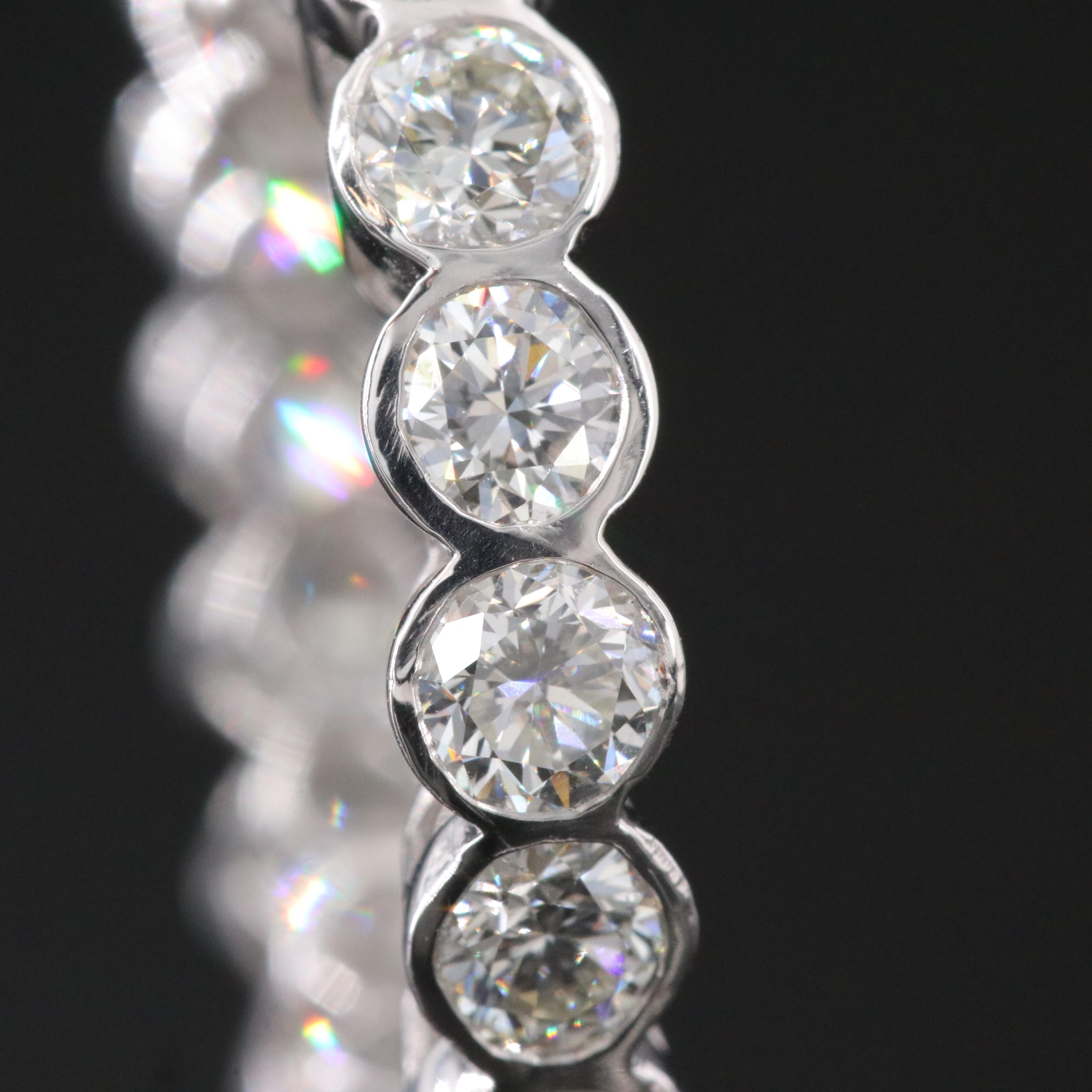 Platinum 3.50 CTW Diamond Eternity Band with GIA Report