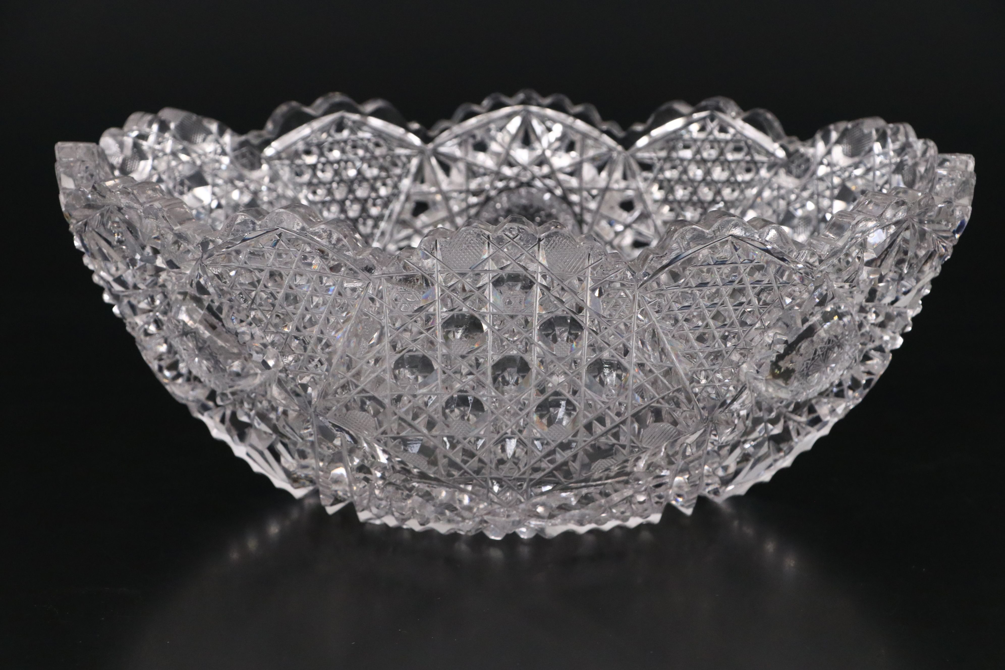 Waterford "Glandore" Crystal Vase with Crystal Pitcher, Compote, and Bowl