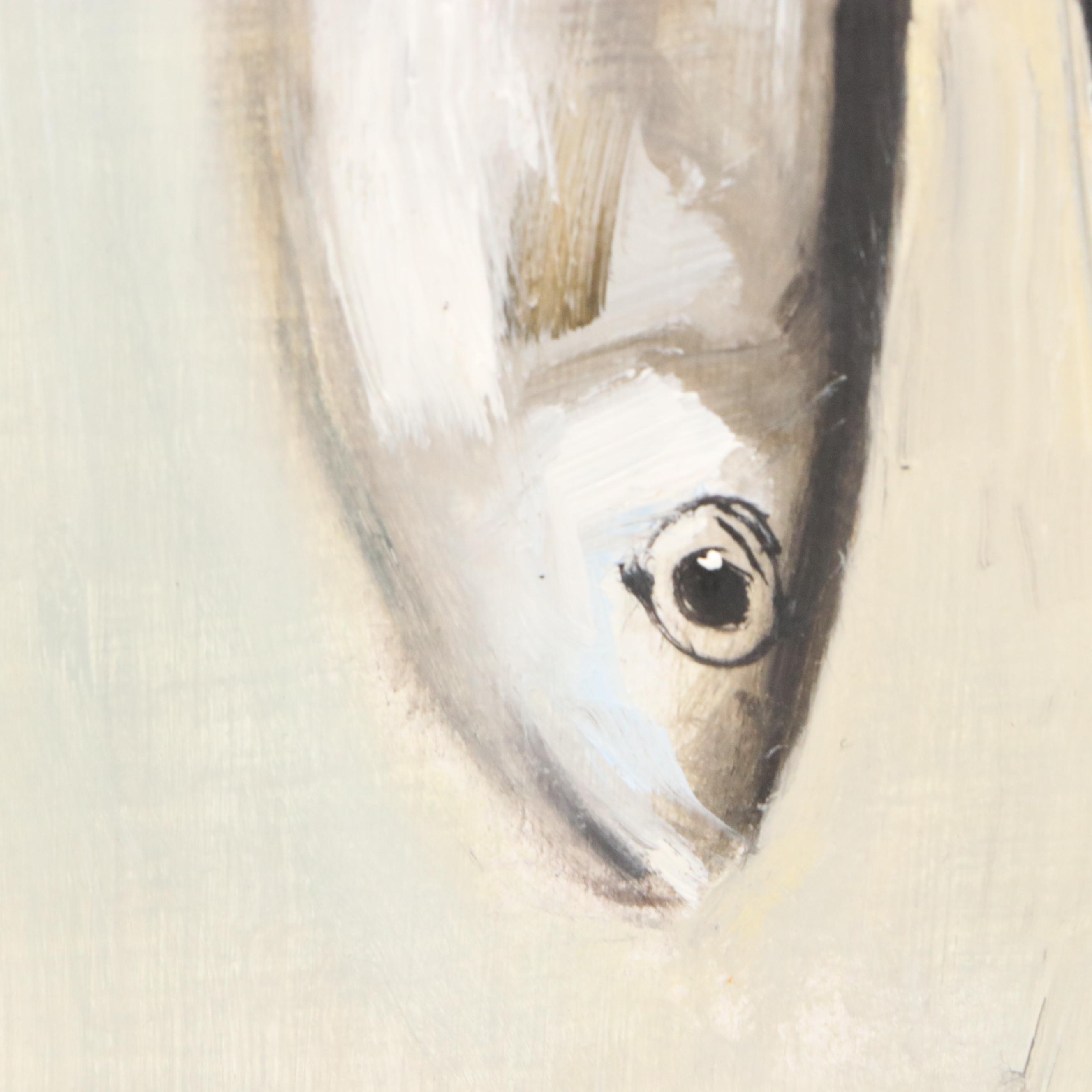 Natalia Demenko Still Life Oil Painting of Sardines, Circa 2025