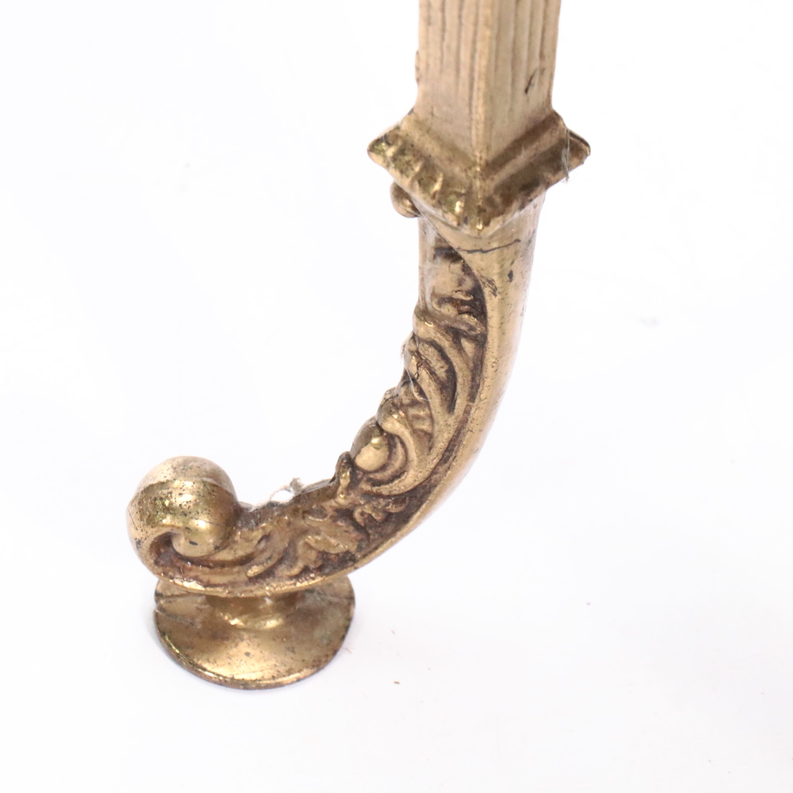 Victorian Two-Tiered Accent Table with Inset Marble