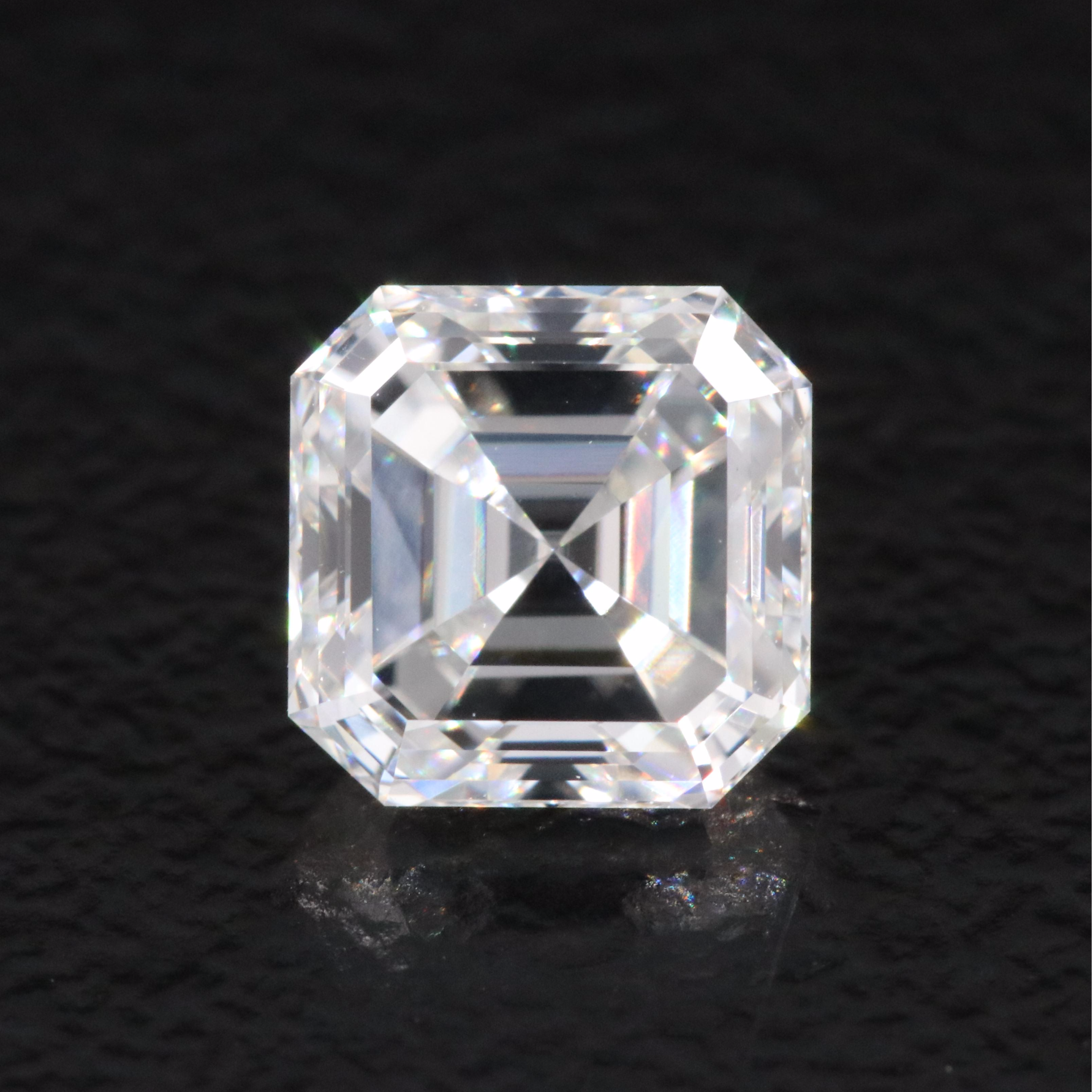 Loose 1.04 CT Asscher Cut Lab Grown Diamond