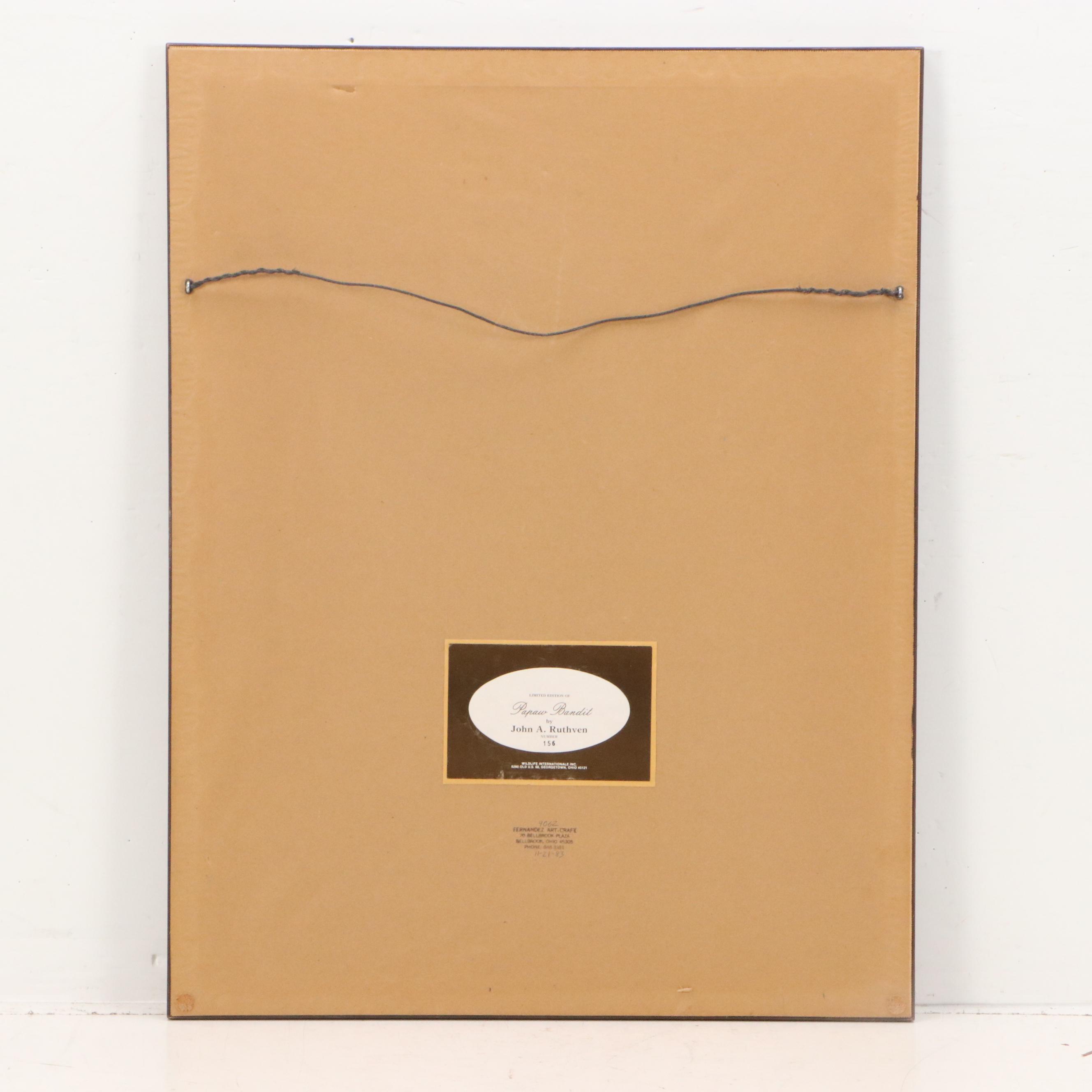 John Ruthven Offset Lithograph "Papaw Bandit"