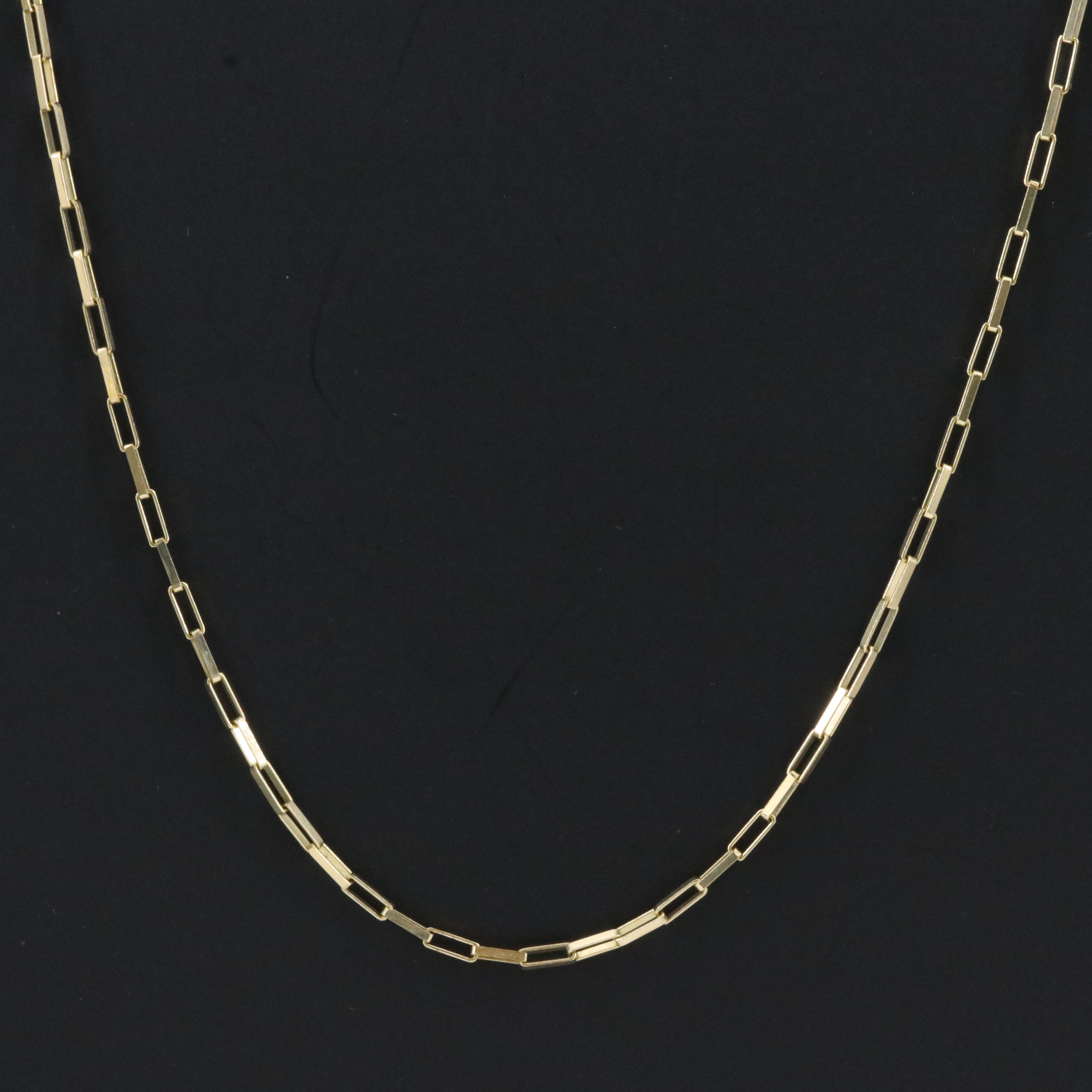 10K Paperclip Chain Necklace