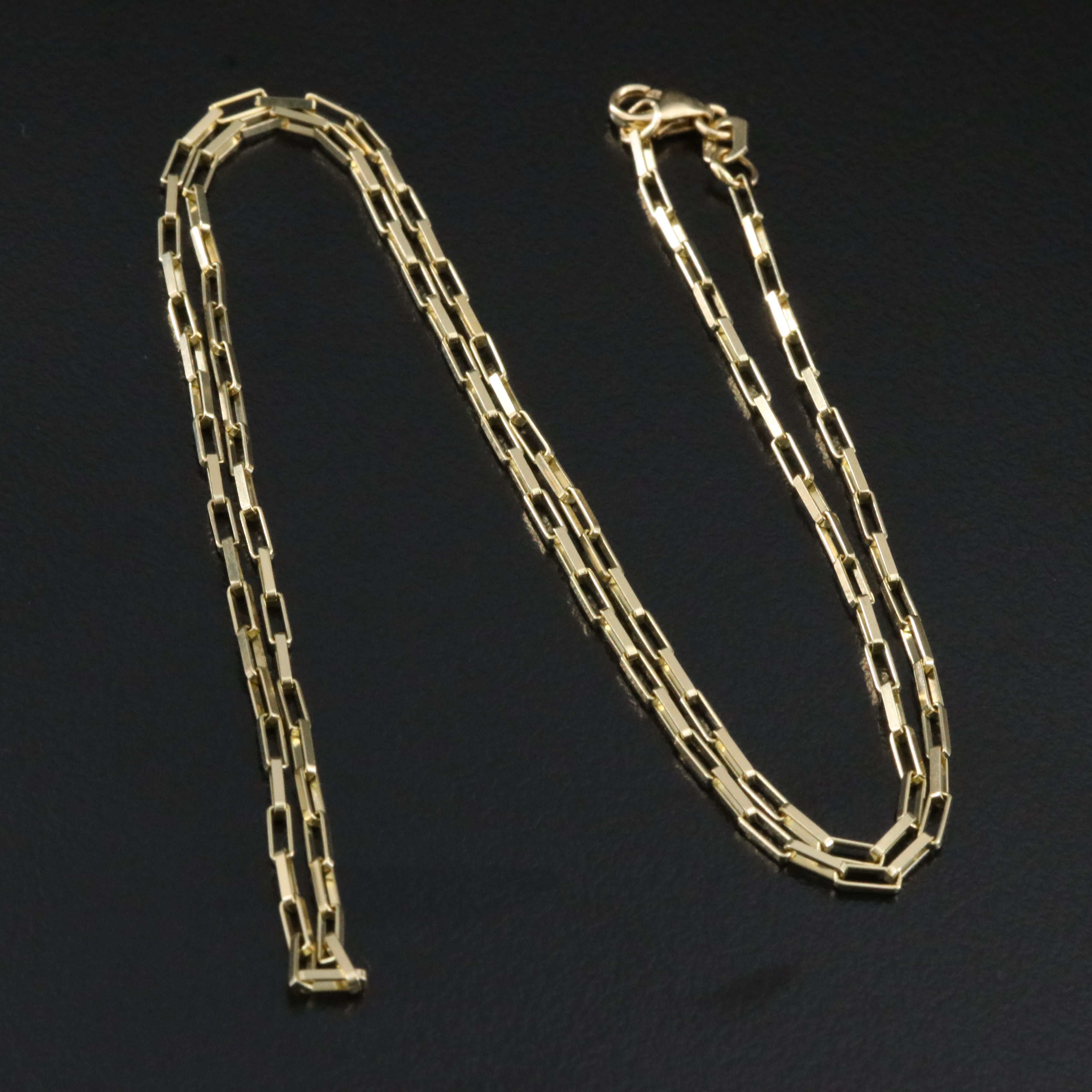 10K Paperclip Chain Necklace