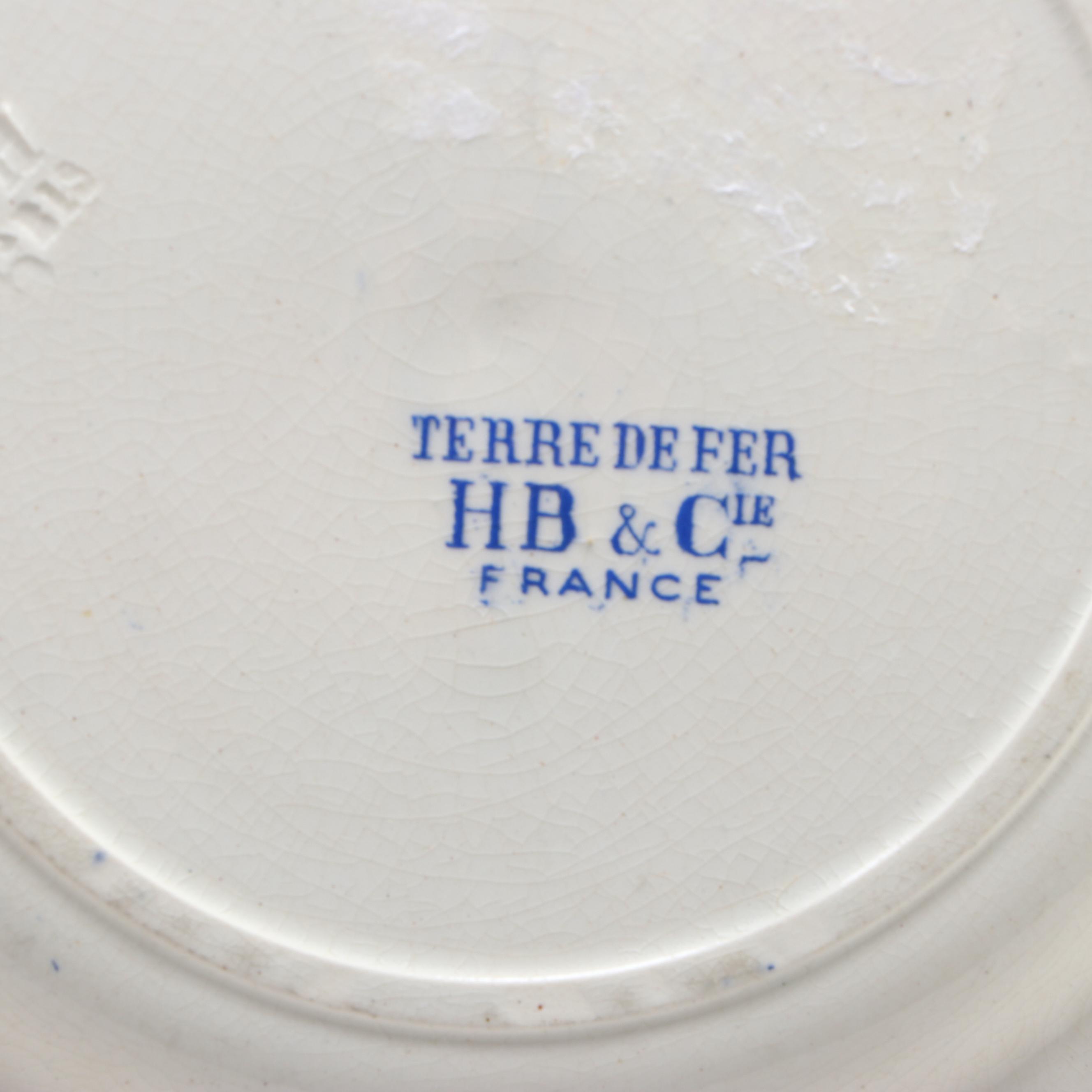 Hippolyte Boulenger & Cie and Sarreguemines French Faïence Talking Plates