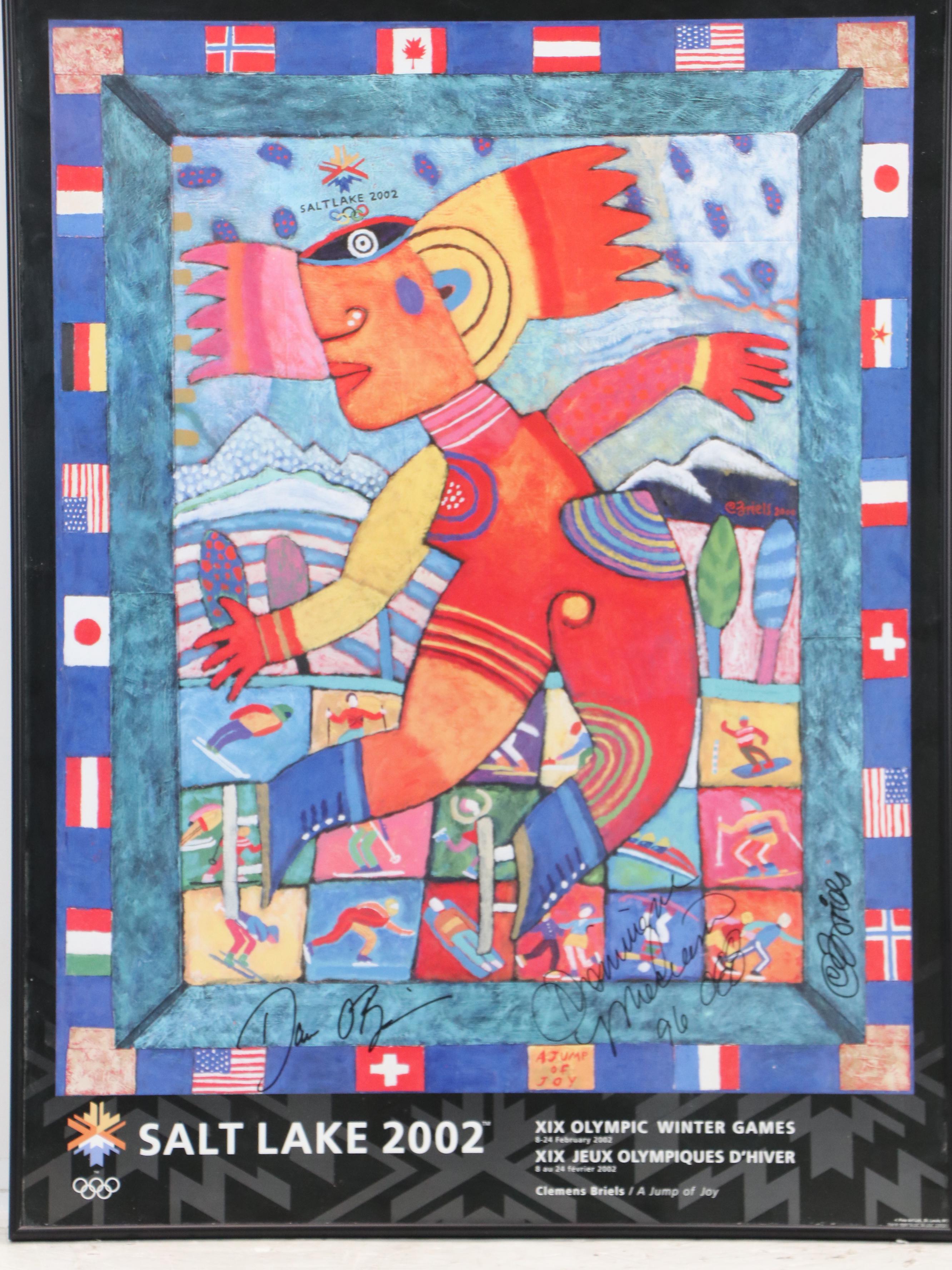 Clemens Briels and Others Signed 2002 Winter Olympic Print
