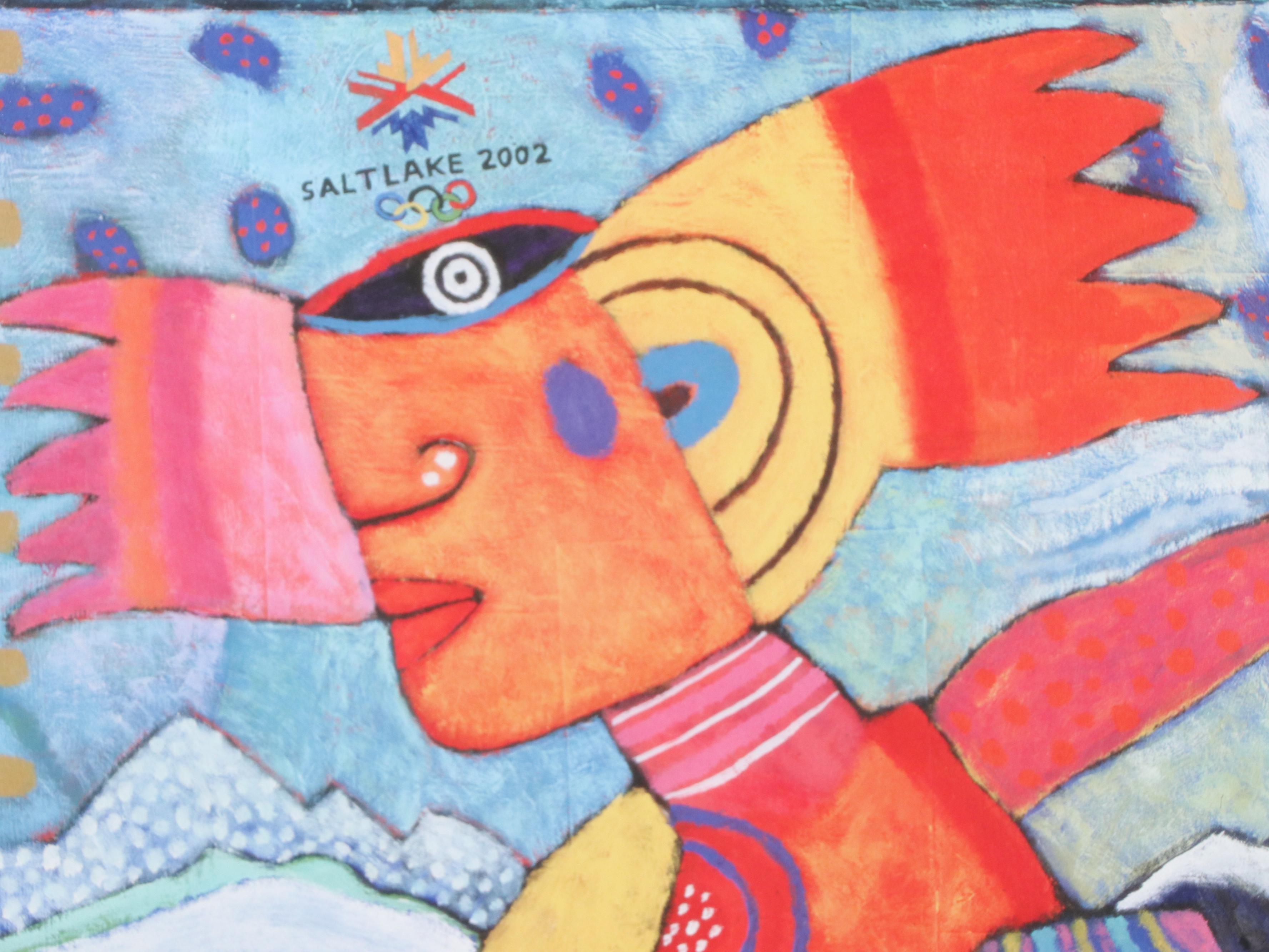 Clemens Briels and Others Signed 2002 Winter Olympic Print