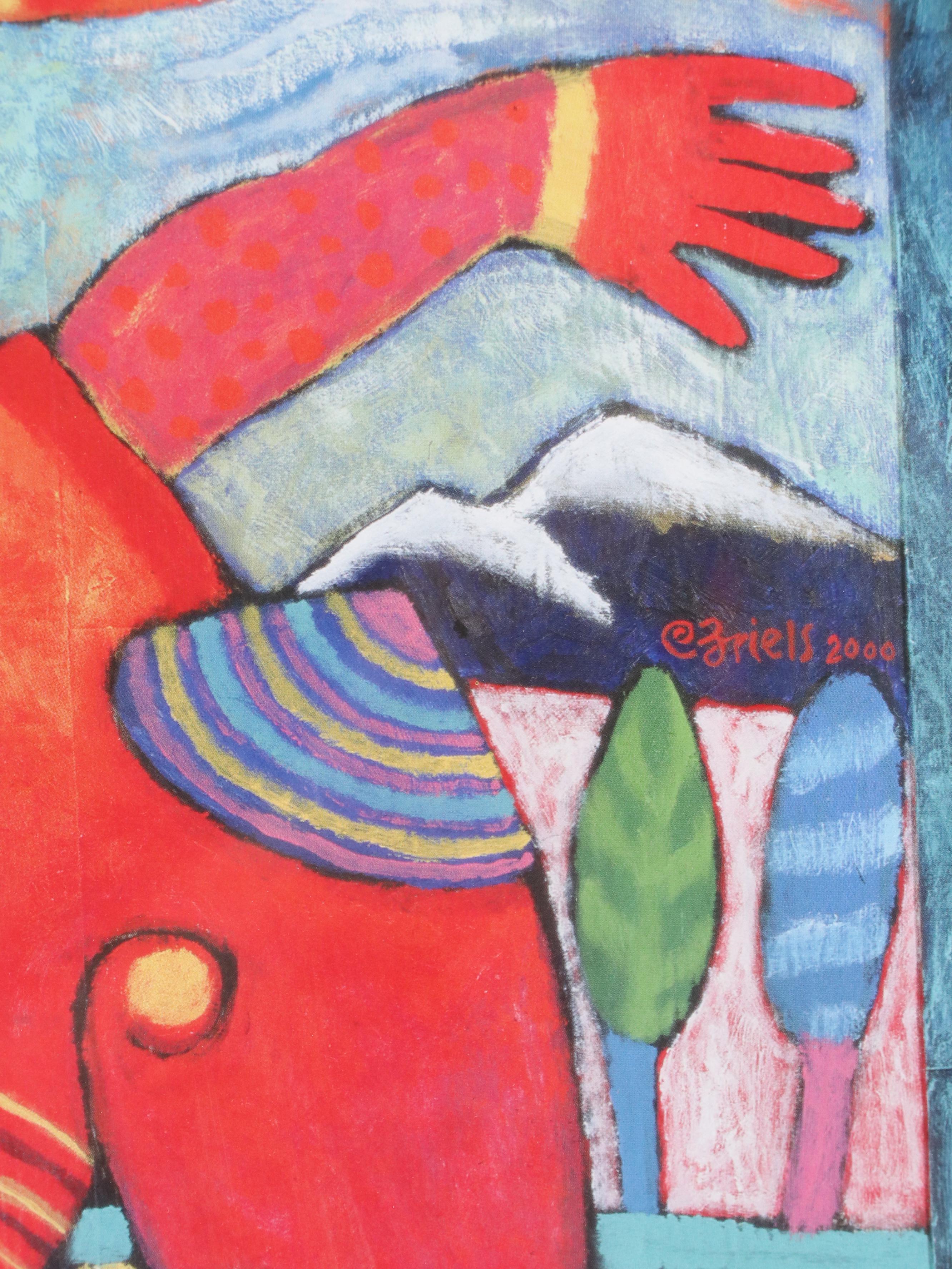 Clemens Briels and Others Signed 2002 Winter Olympic Print