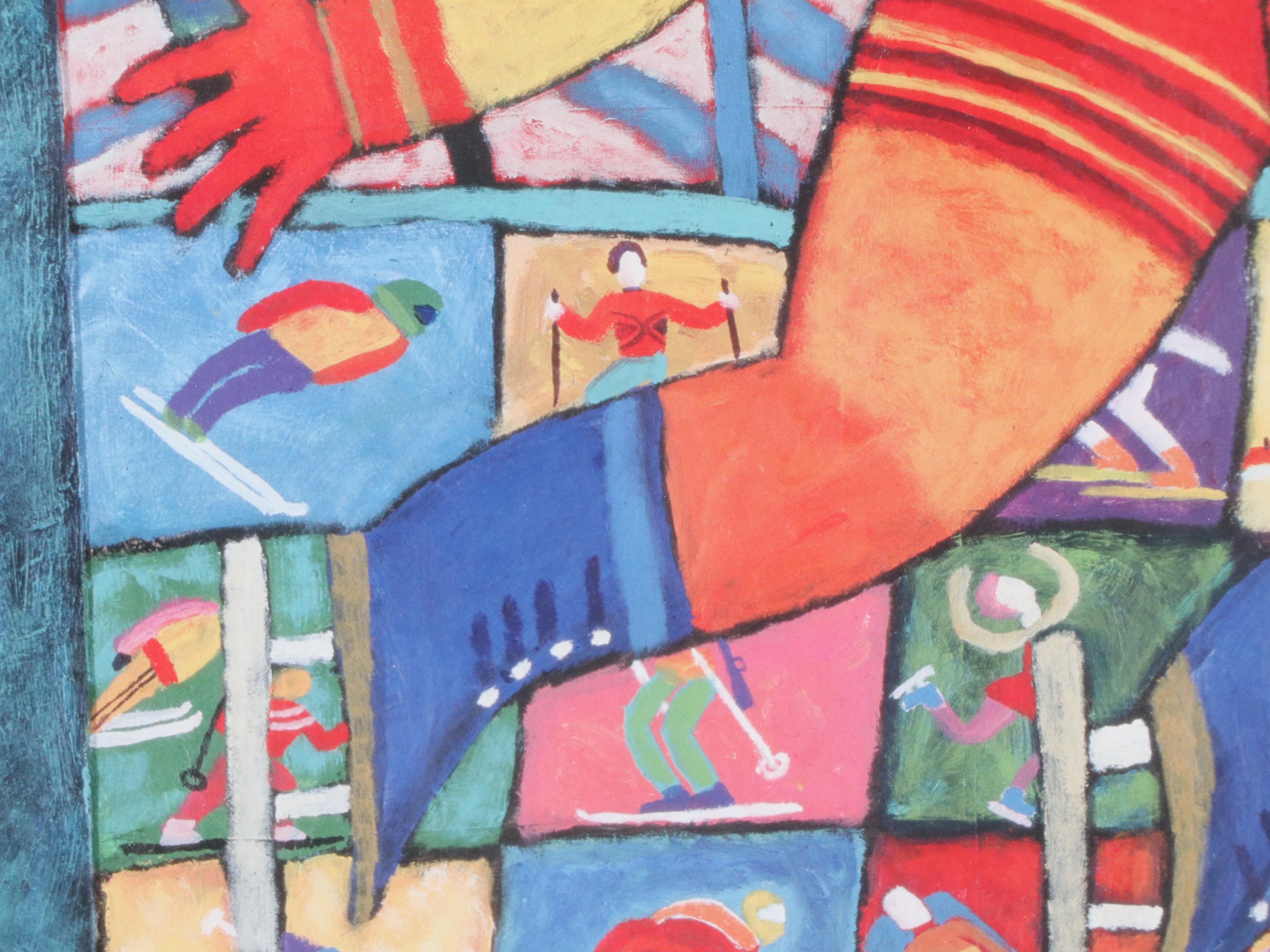 Clemens Briels and Others Signed 2002 Winter Olympic Print