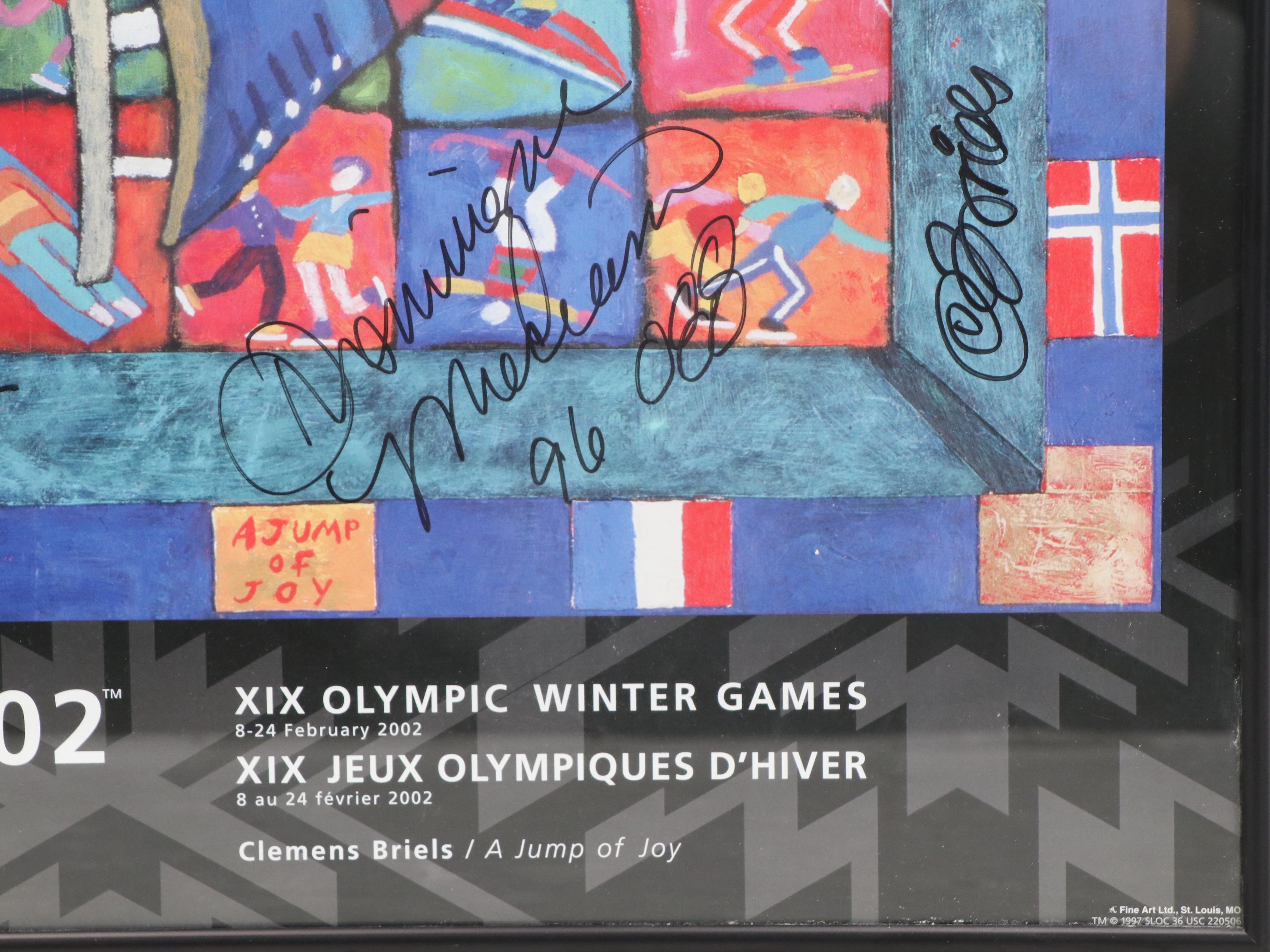Clemens Briels and Others Signed 2002 Winter Olympic Print