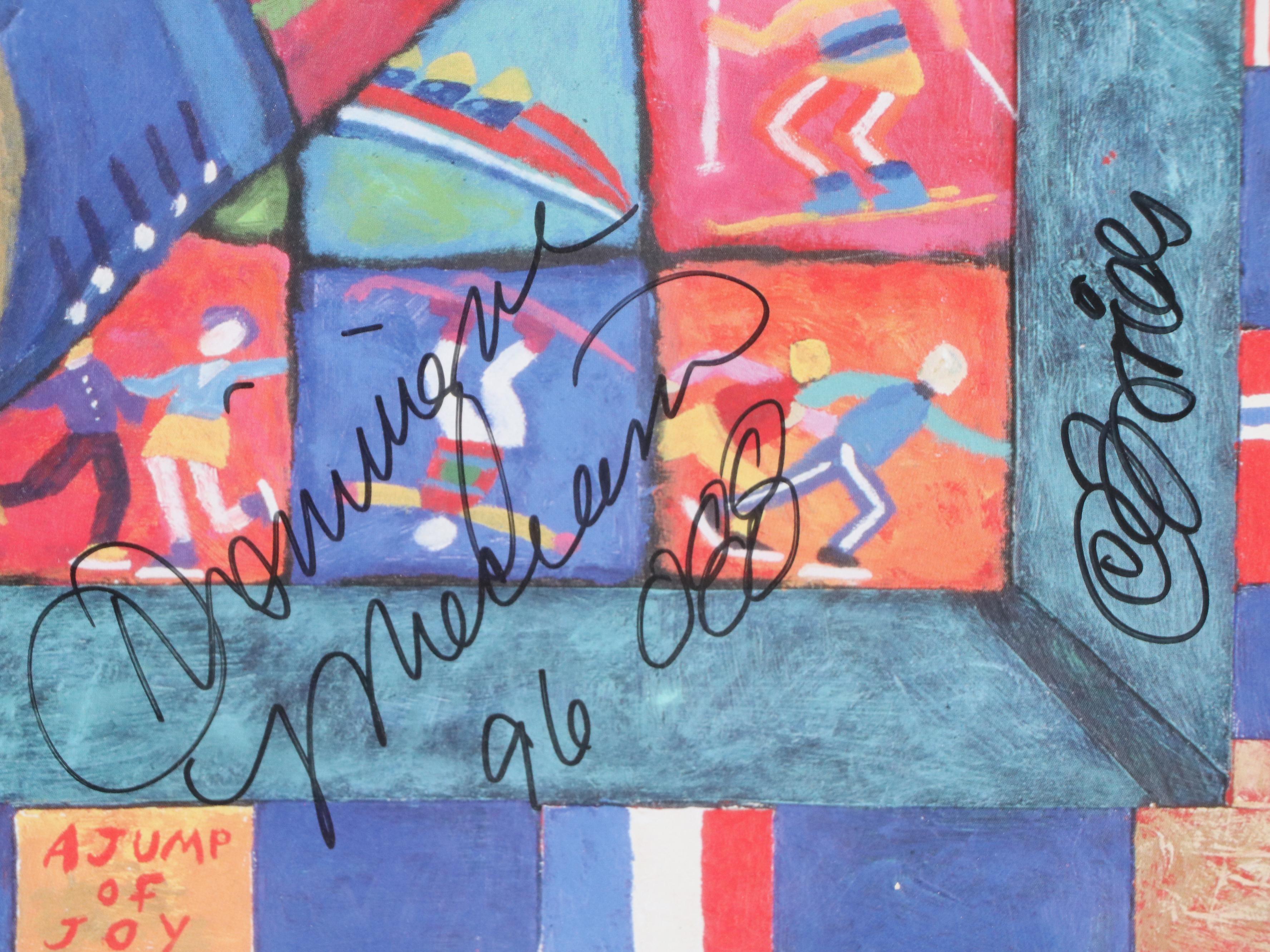 Clemens Briels and Others Signed 2002 Winter Olympic Print