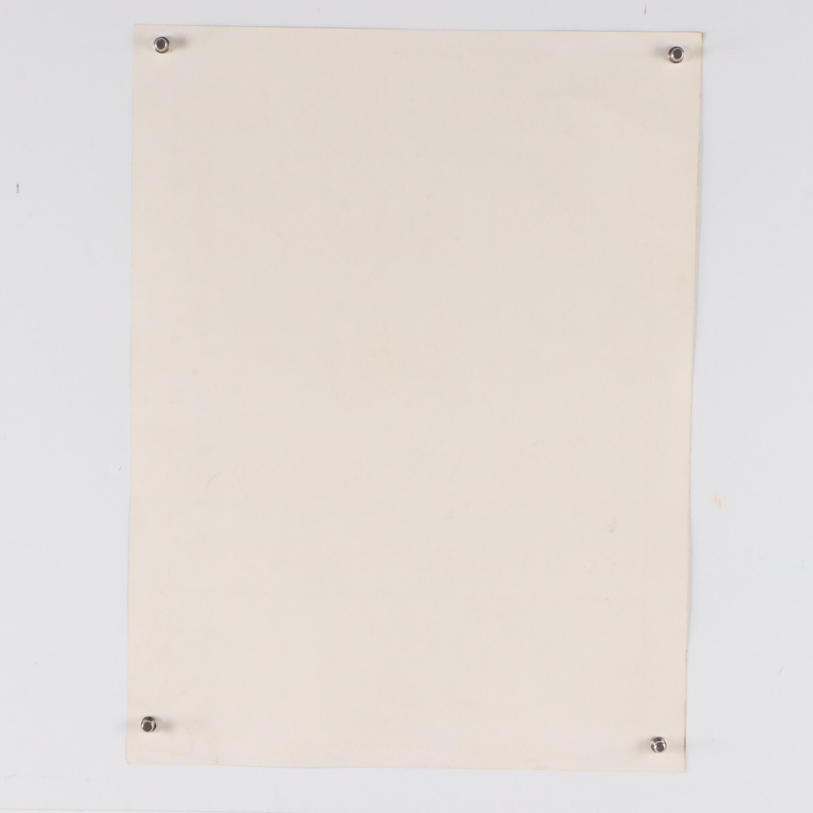 Early 20th Century Block Printed Automobile Advertisement