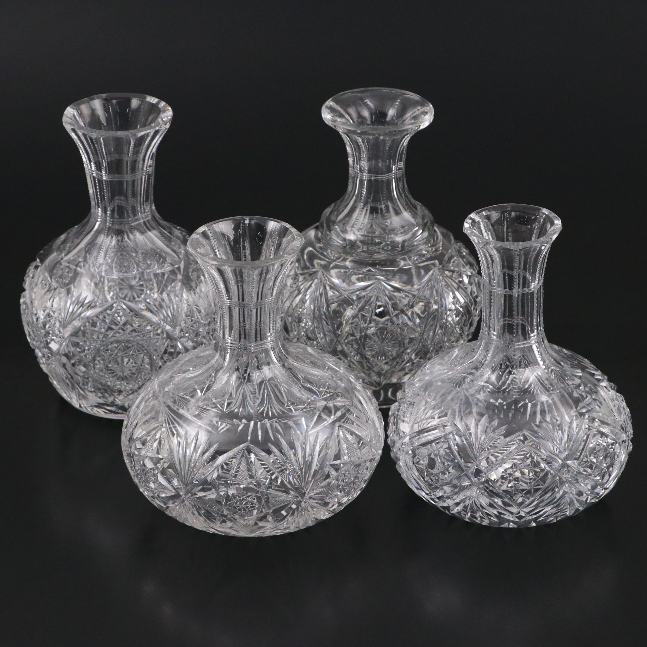 American Brilliant Cut Crystal Decanters
