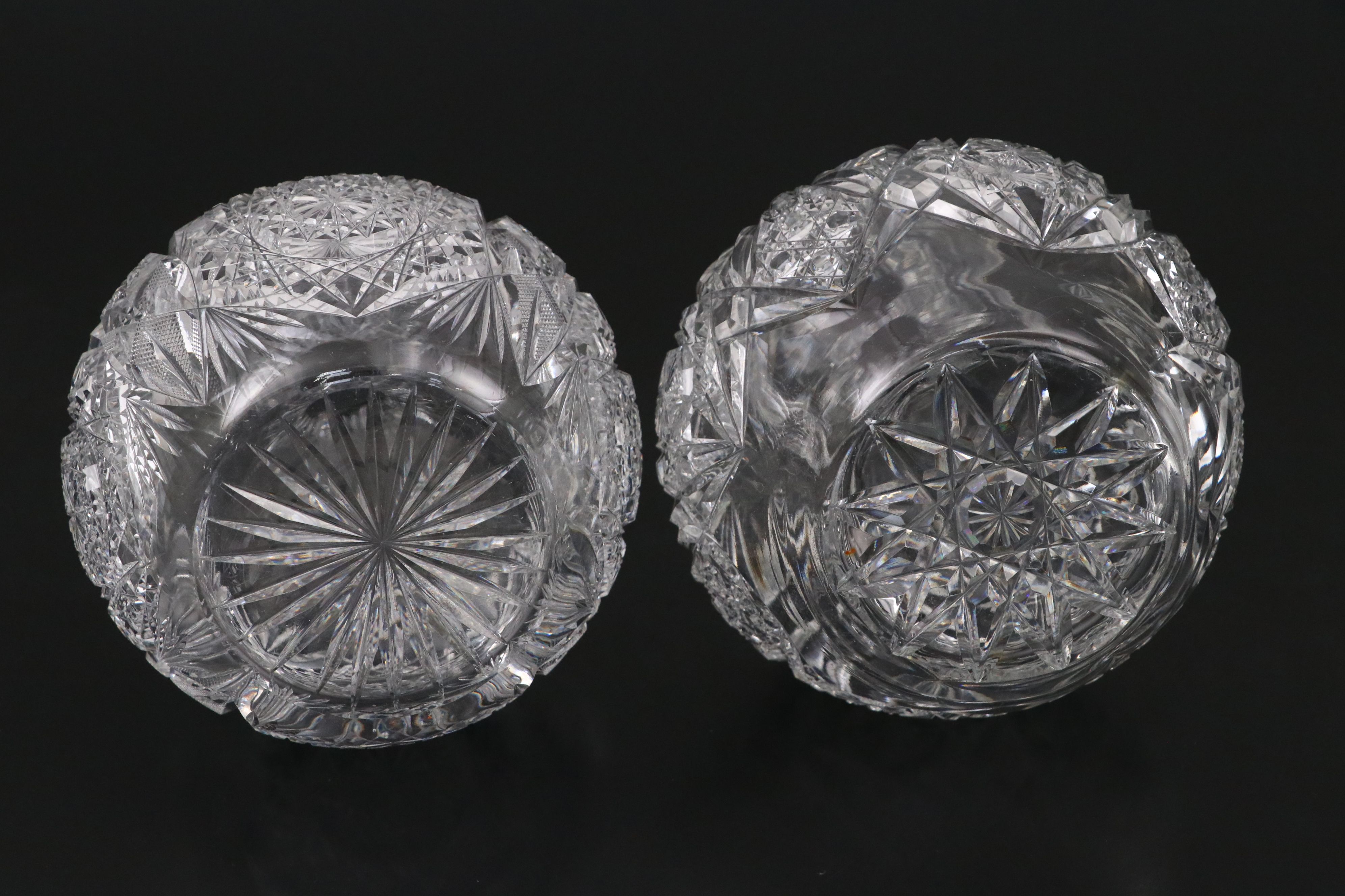 American Brilliant Cut Crystal Decanters