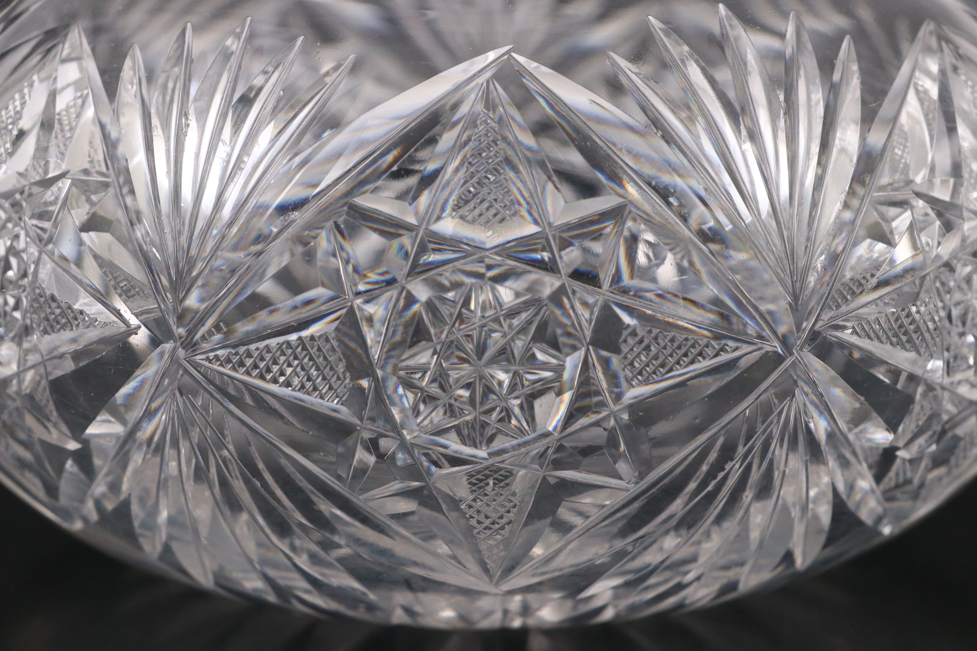 American Brilliant Cut Crystal Decanters