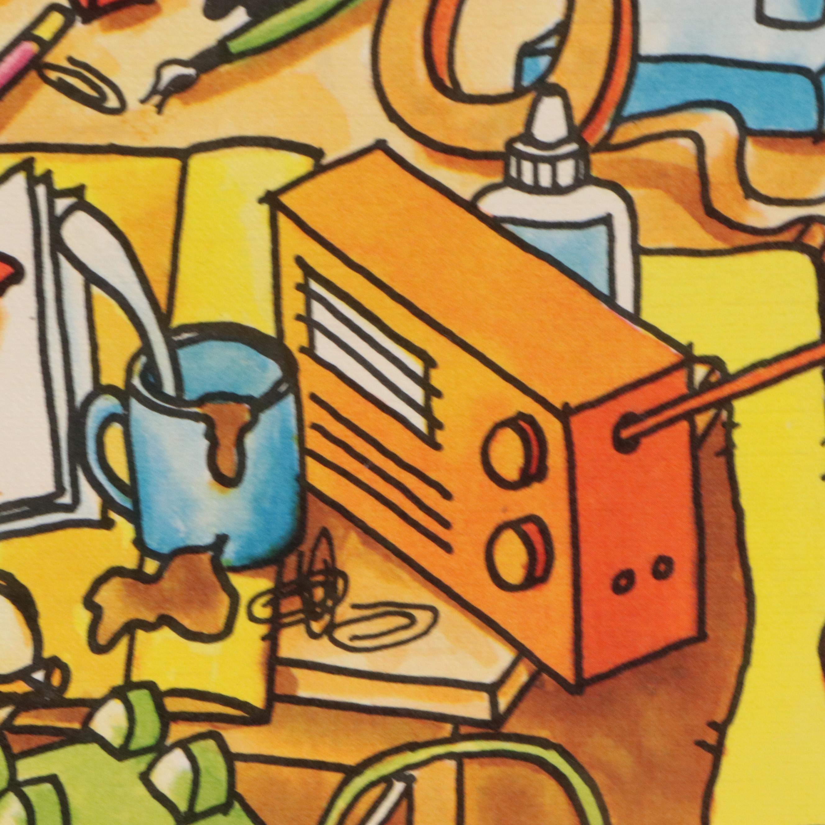 Hallmark Offset Lithograph "Neatness ... Sure Sign of a Sick Mind!" 1970s