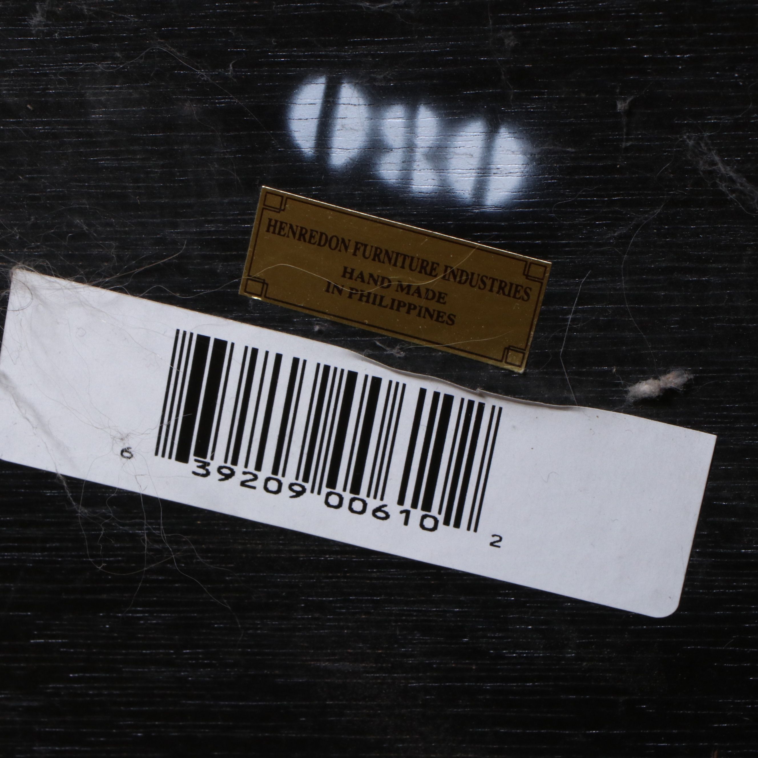 Henredon Egyptian Revival Hardwood and Glass Illuminated Corner Shelf