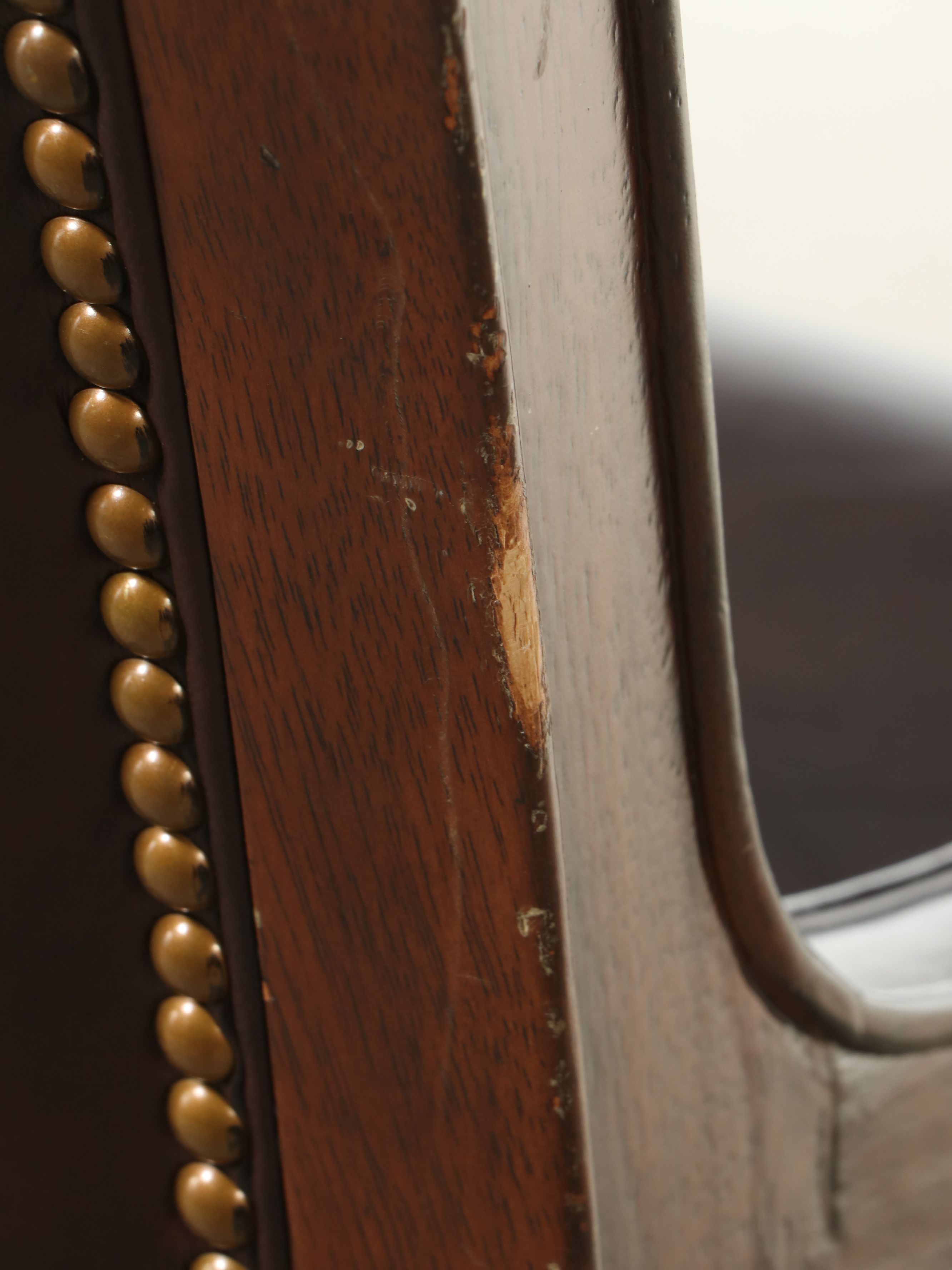 Bradington Young Italian Baroque Style Leather Top Desk and Office Chair