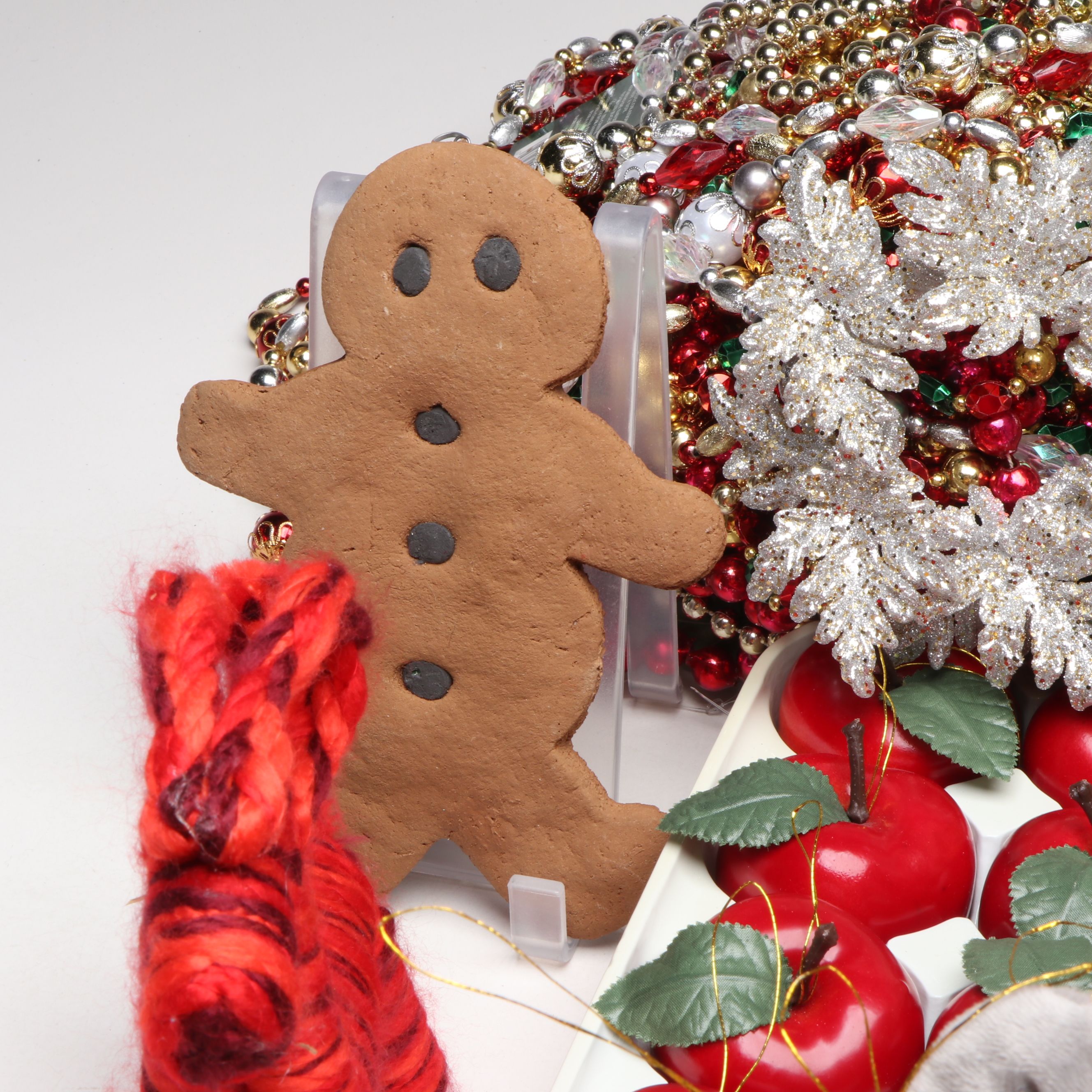 Floral & Hardy Apples, and More Christmas Ornaments with Figurines and Décor