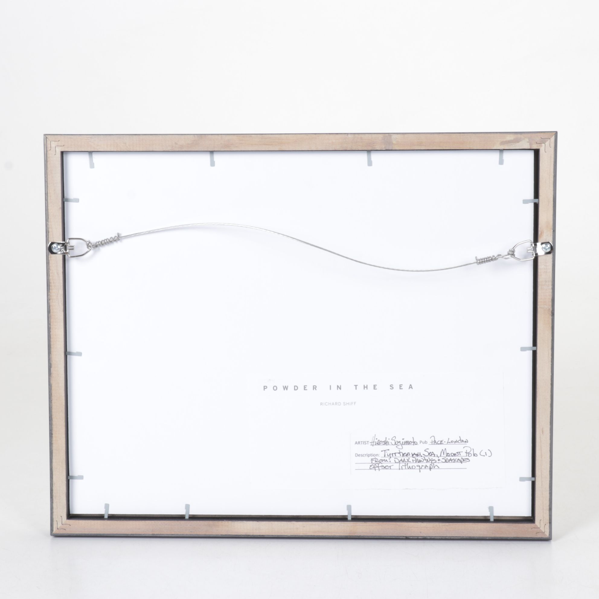 Hiroshi Sugimoto Offset Lithograph "Tyrrhenian Sea" Mount Polo, 1993