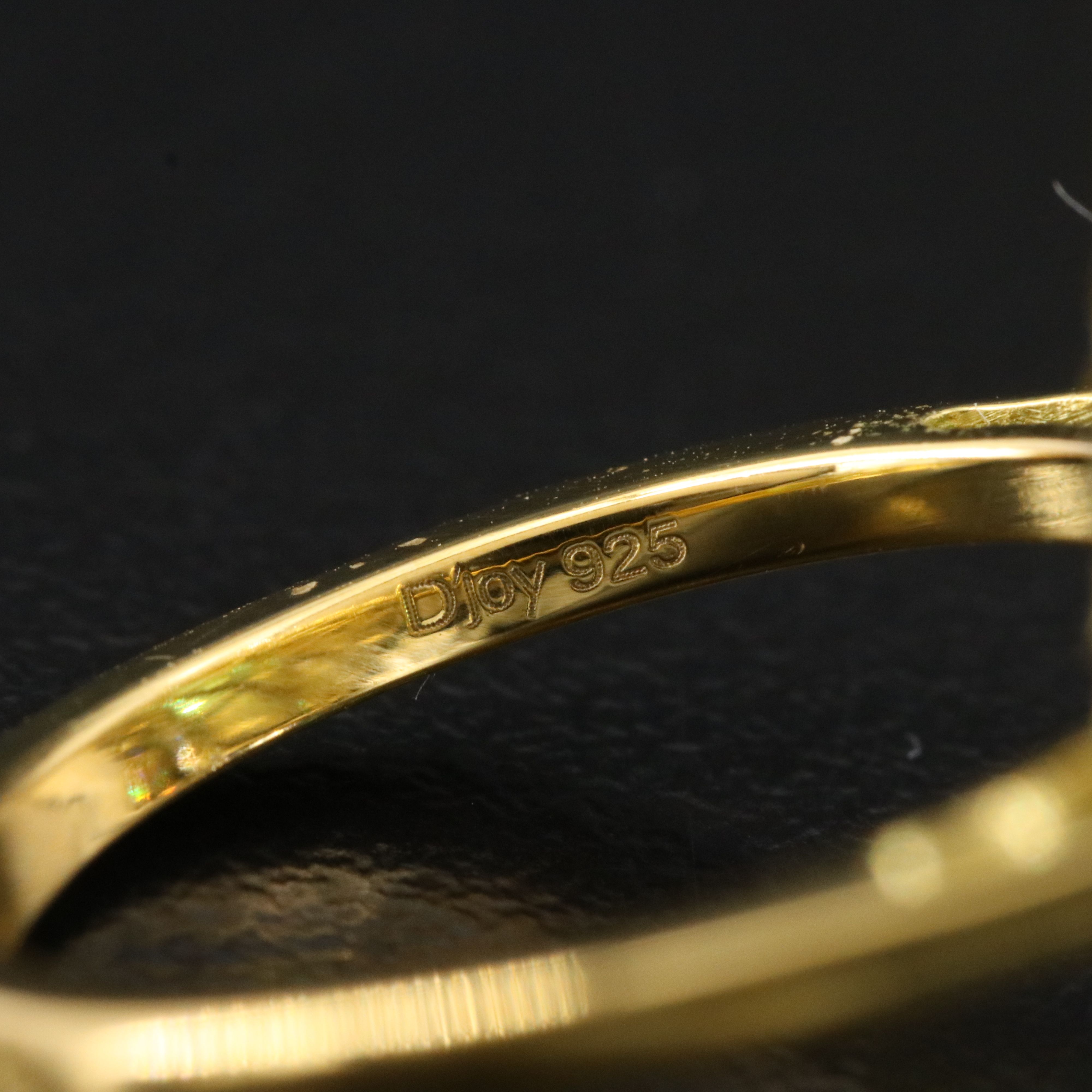 Sterling Ring Including Quartz, Iolite and Zircon