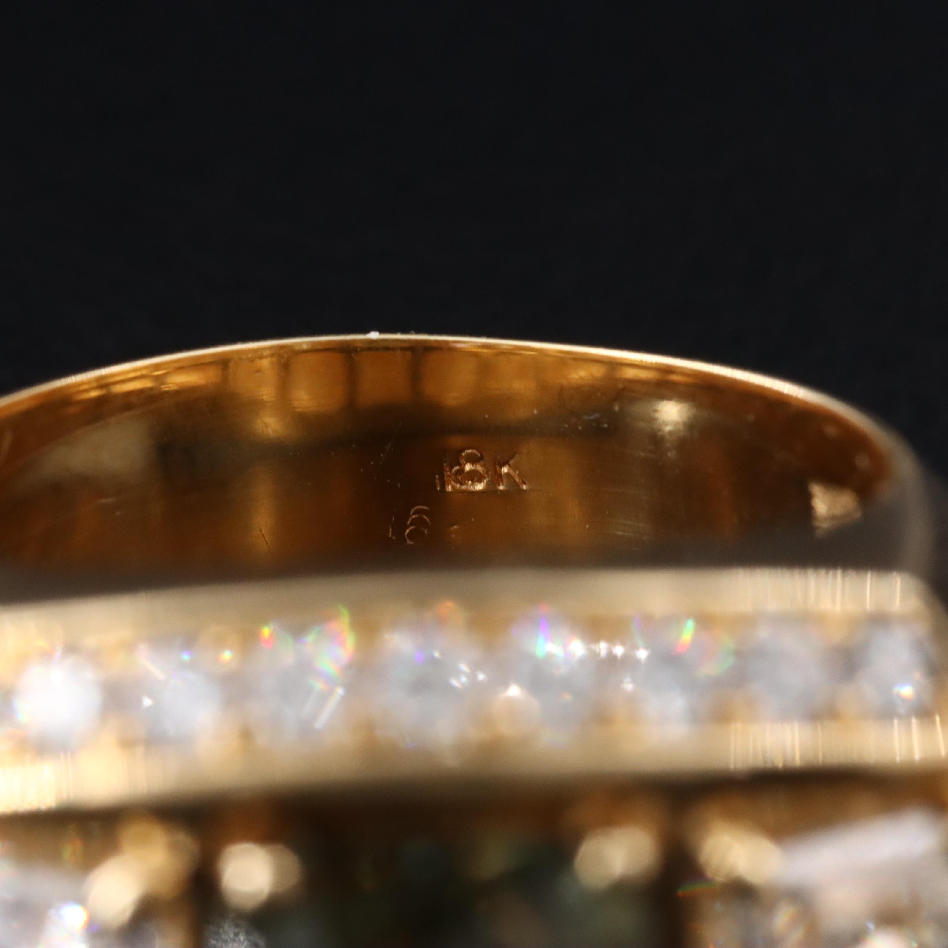 18K 4.81 CTW Diamond Ring with GIA Reports and Chameleon Diamond Center