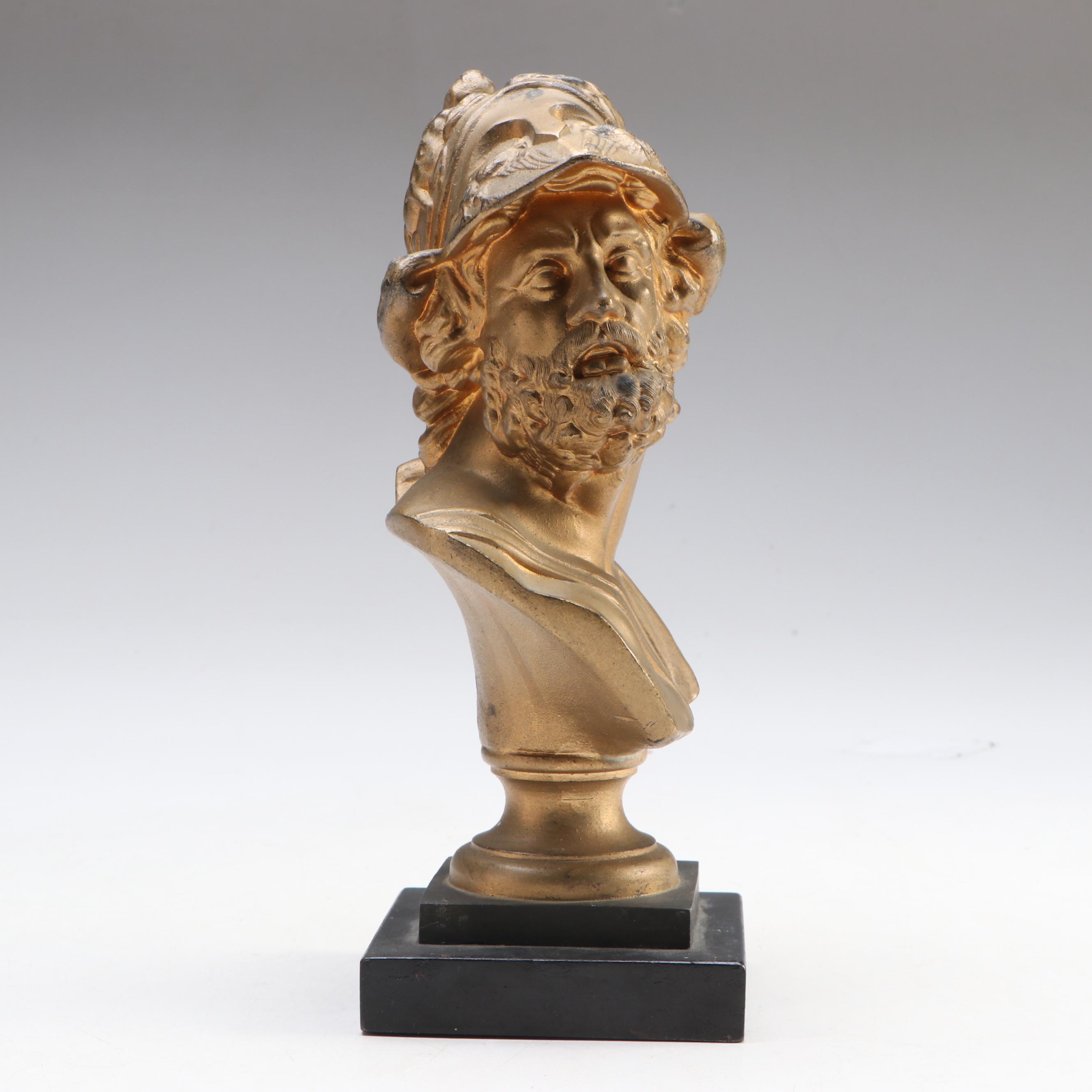 Bronzed Metal Bust of Ajax the Great