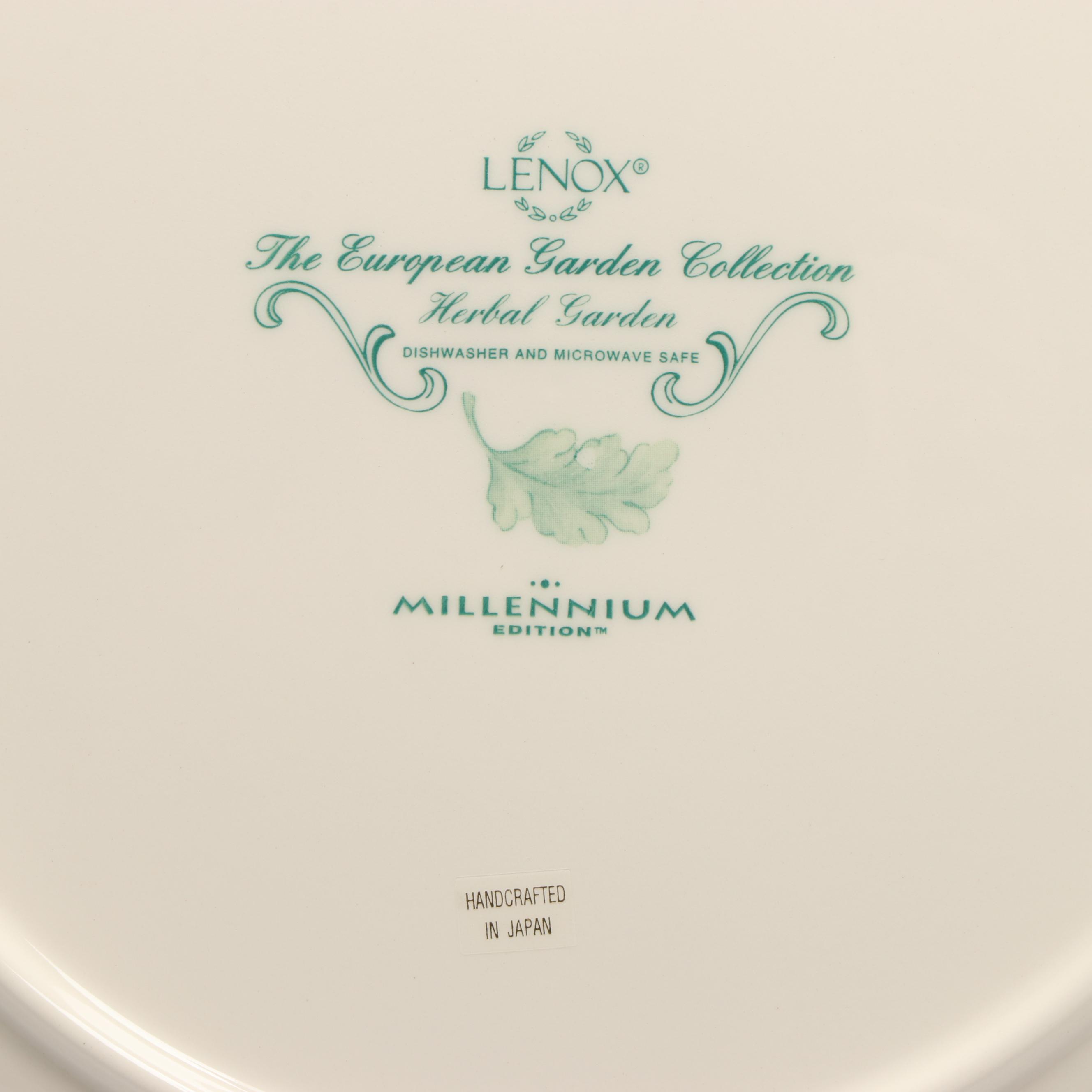 Lenox "Herbal Garden" Tea Sets with Classic Tennis Figure and Candlesticks