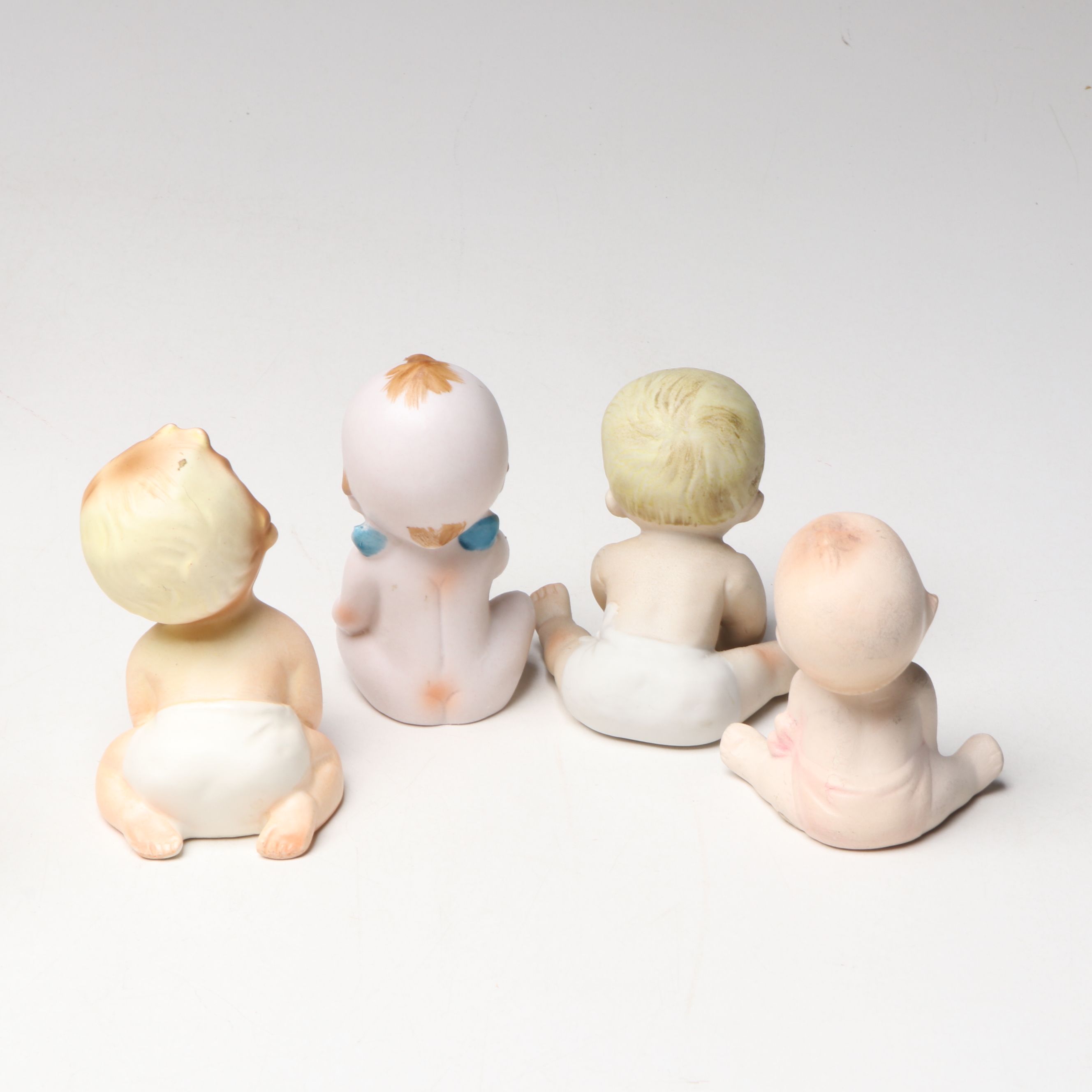 Lenox "Baby's First Shoes" with Homco and More Porcelain Baby Figurines