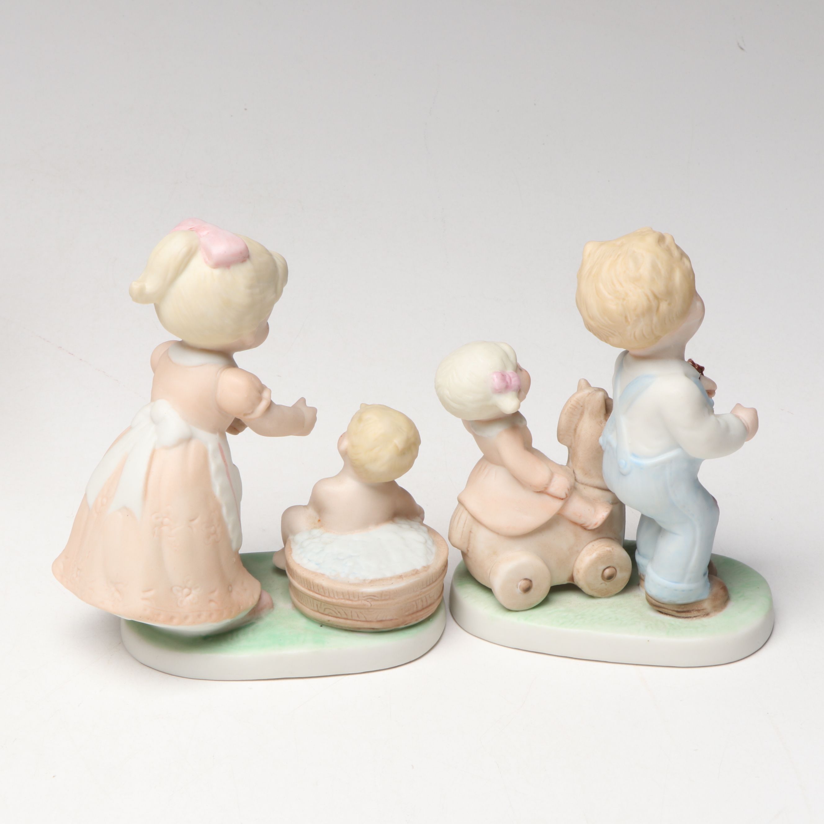 Lenox "Baby's First Shoes" with Homco and More Porcelain Baby Figurines