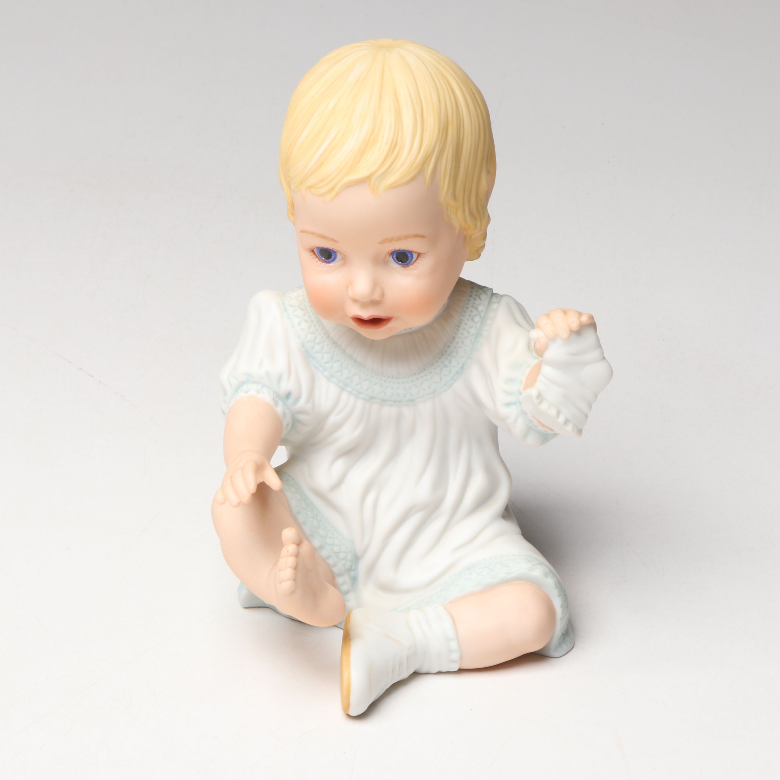 Lenox "Baby's First Shoes" with Homco and More Porcelain Baby Figurines