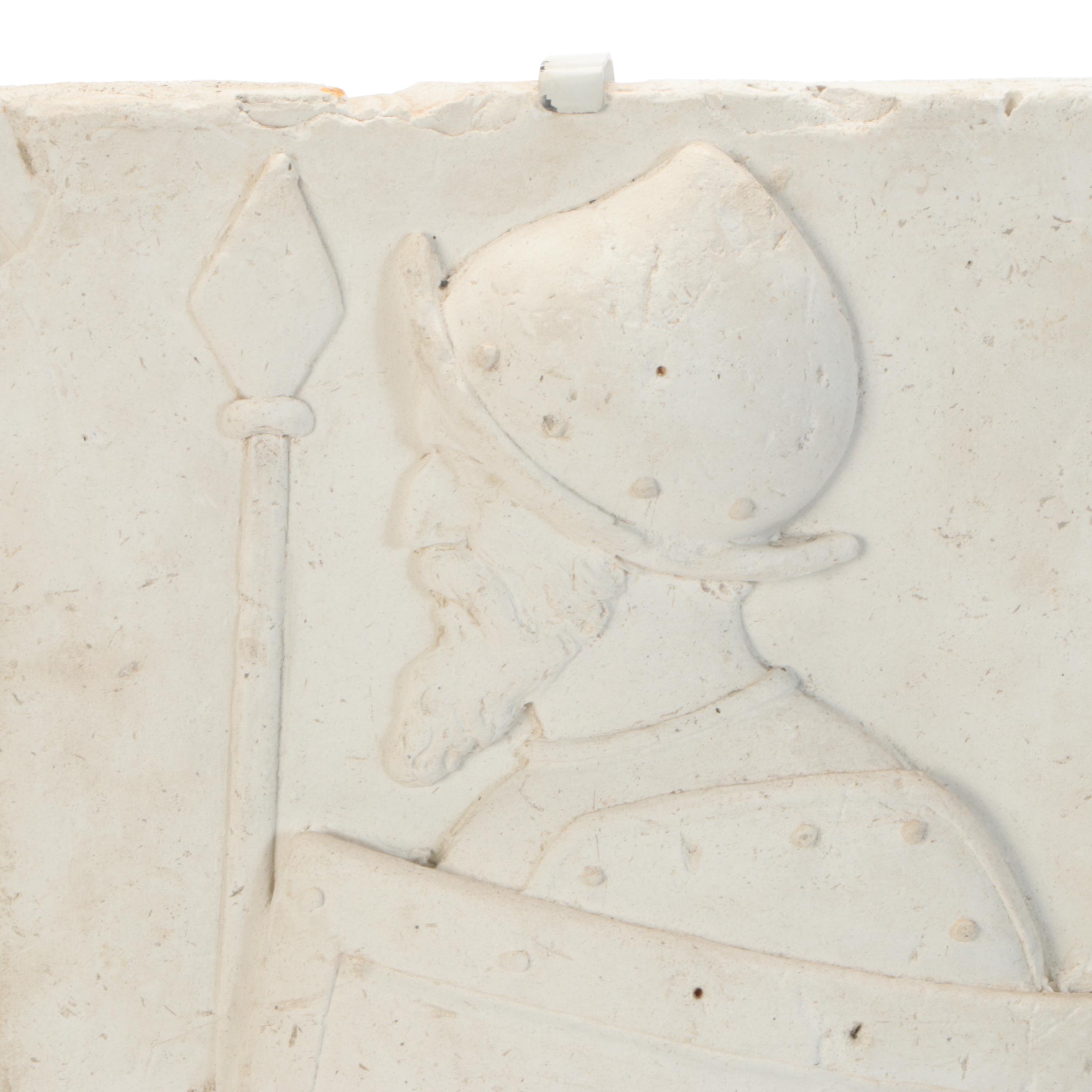 Lorenzo Bartolini Studio Neoclassical Plaster Relief Fragment, 19th Century