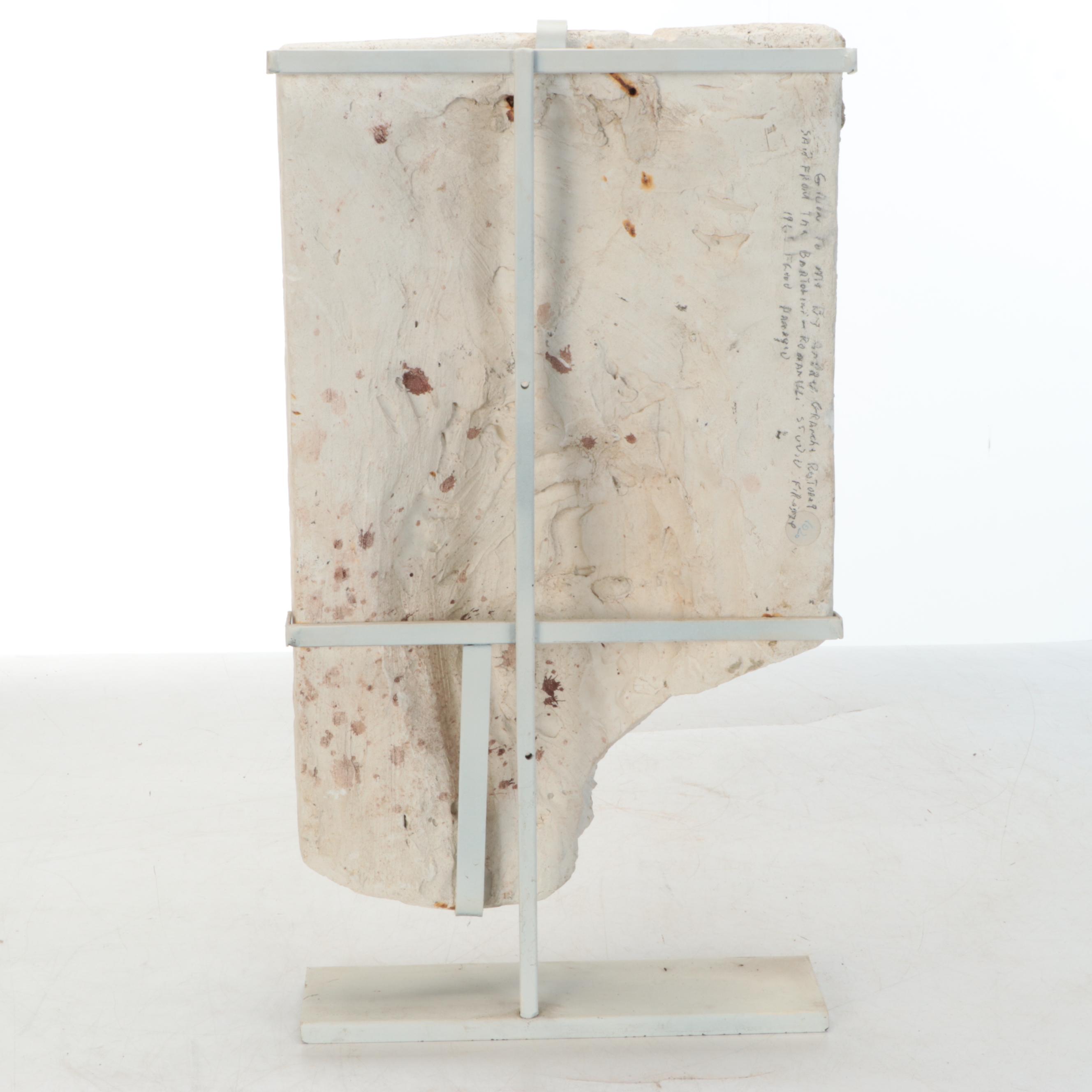 Lorenzo Bartolini Studio Neoclassical Plaster Relief Fragment, 19th Century