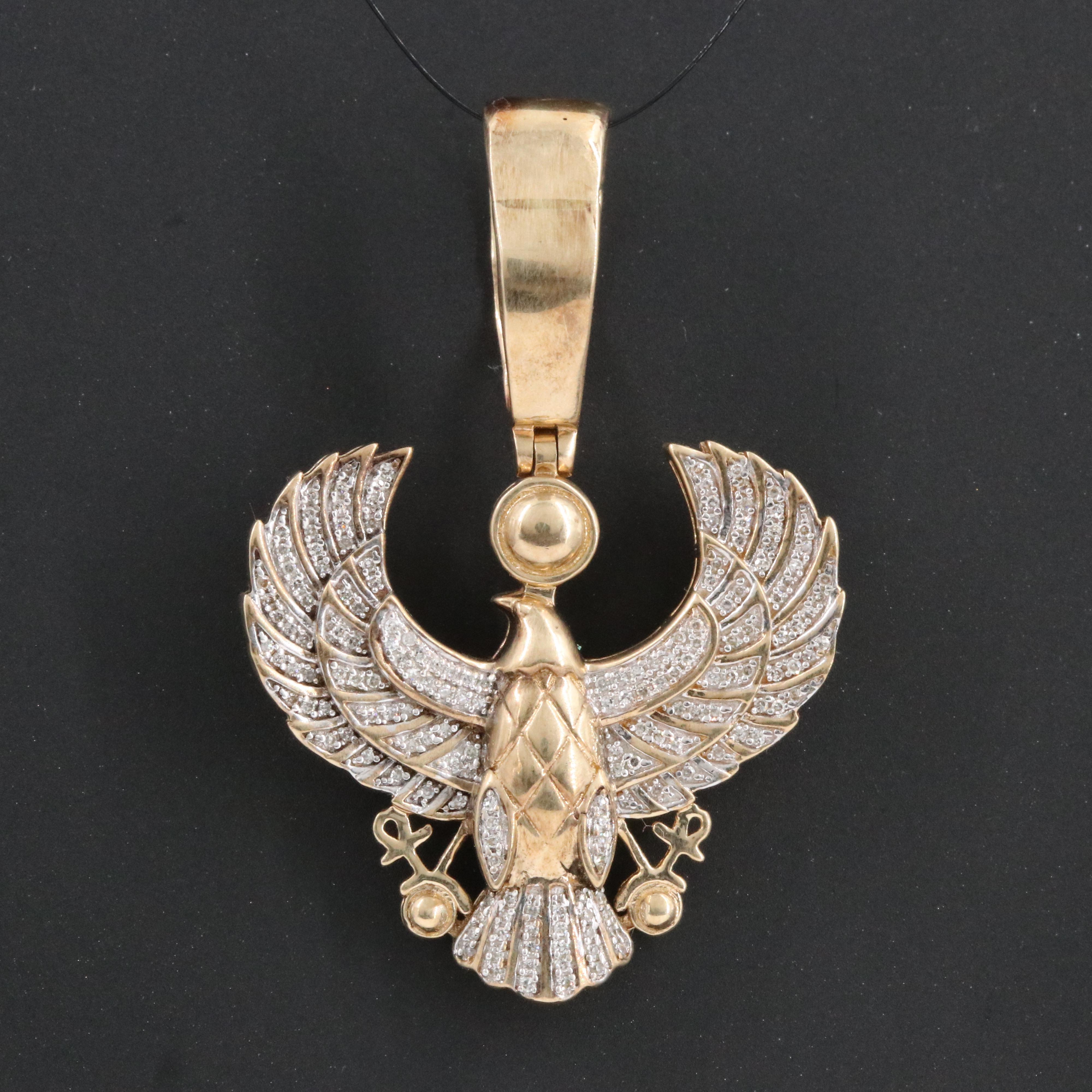 10K 0.31 CTW Diamond Horus Pendant