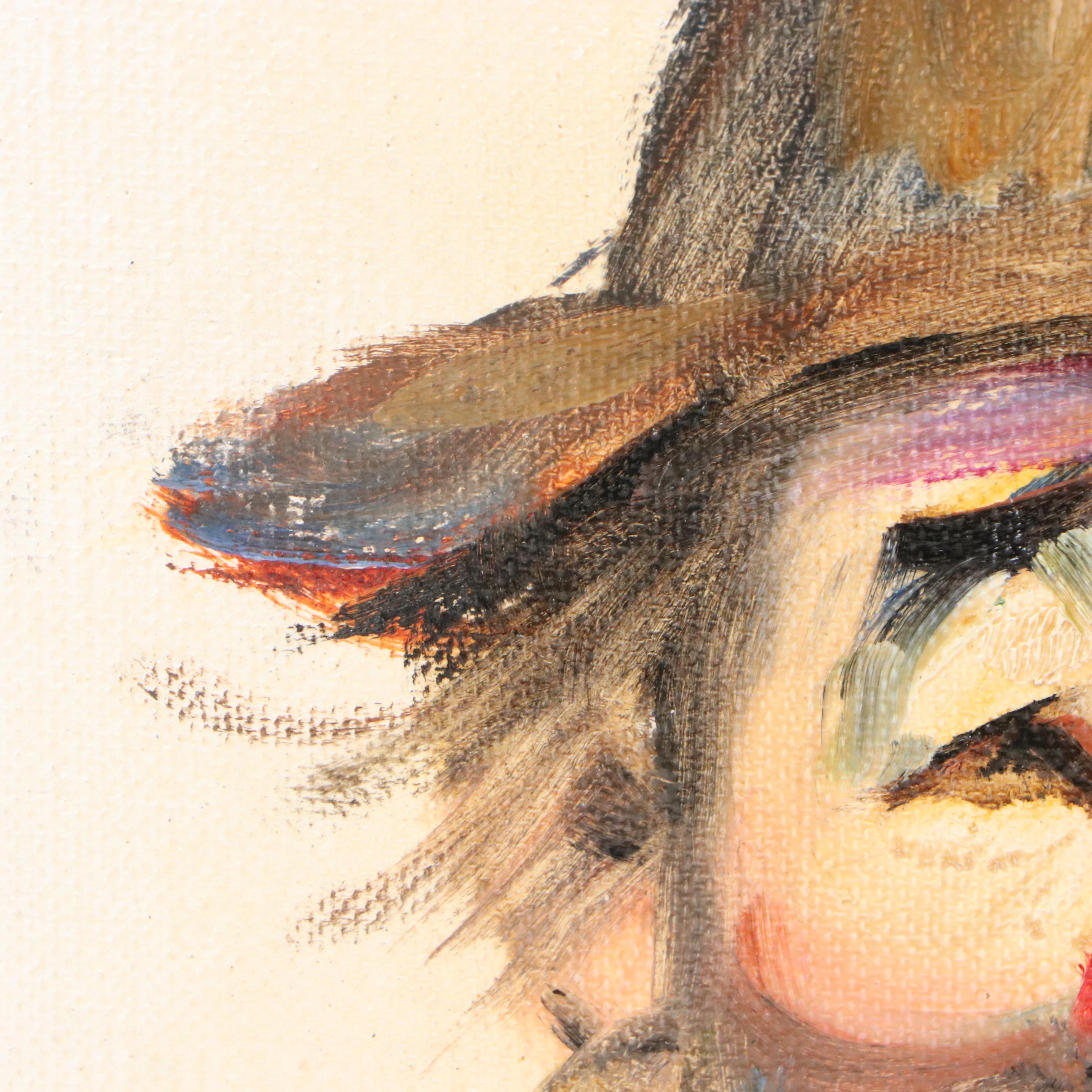 George Bohland Oil Portraits of Clowns, 20th Century