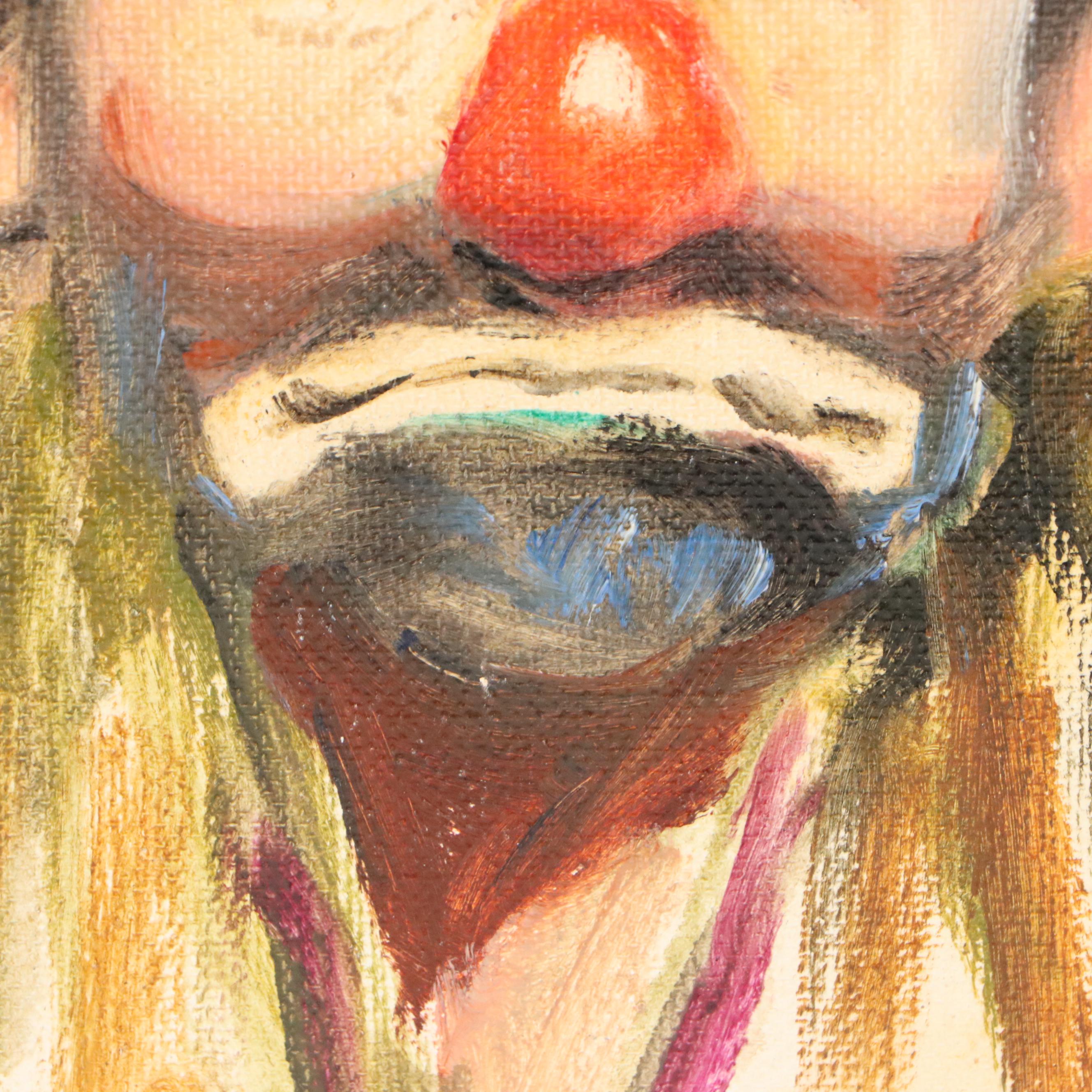 George Bohland Oil Portraits of Clowns, 20th Century