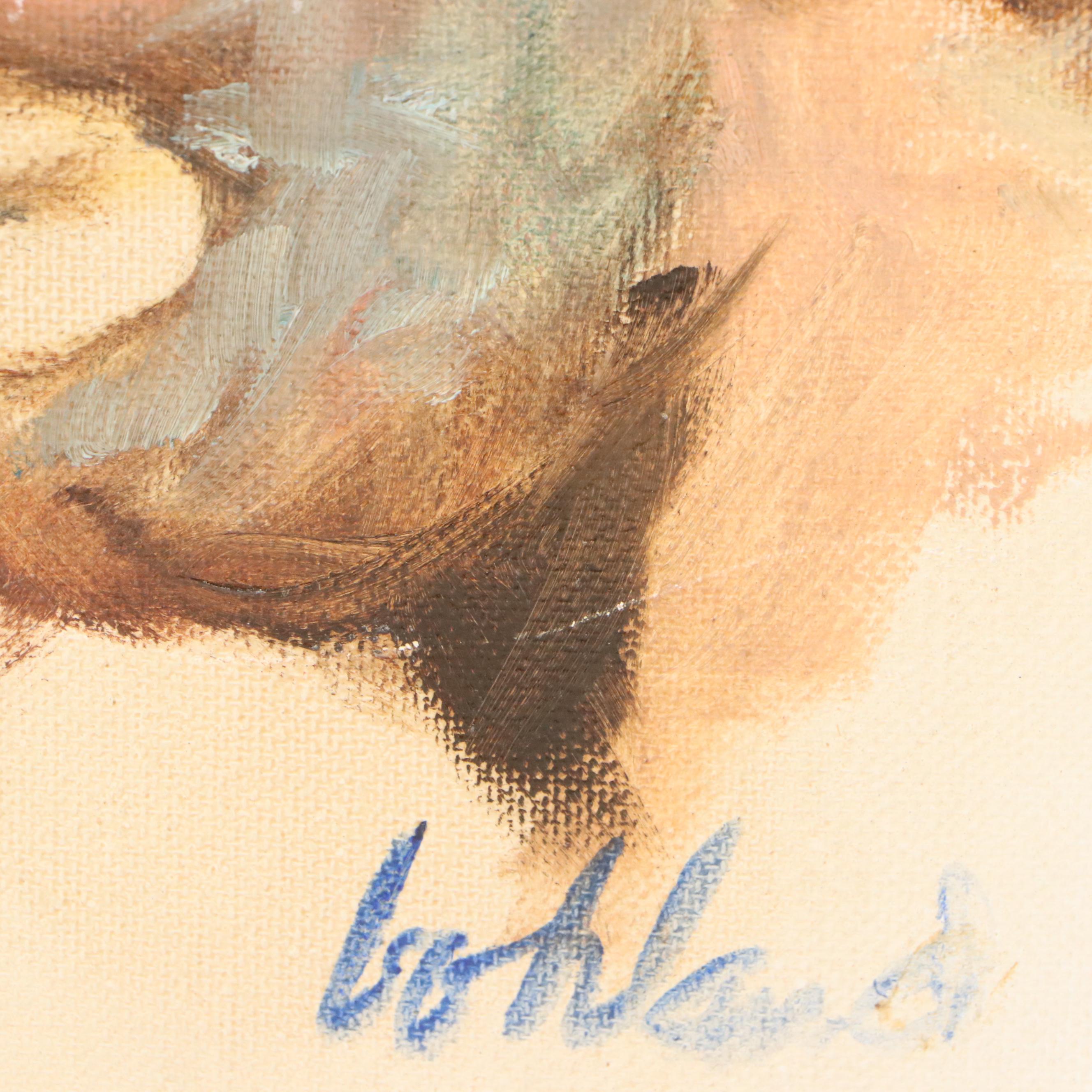 George Bohland Oil Portraits of Clowns, 20th Century