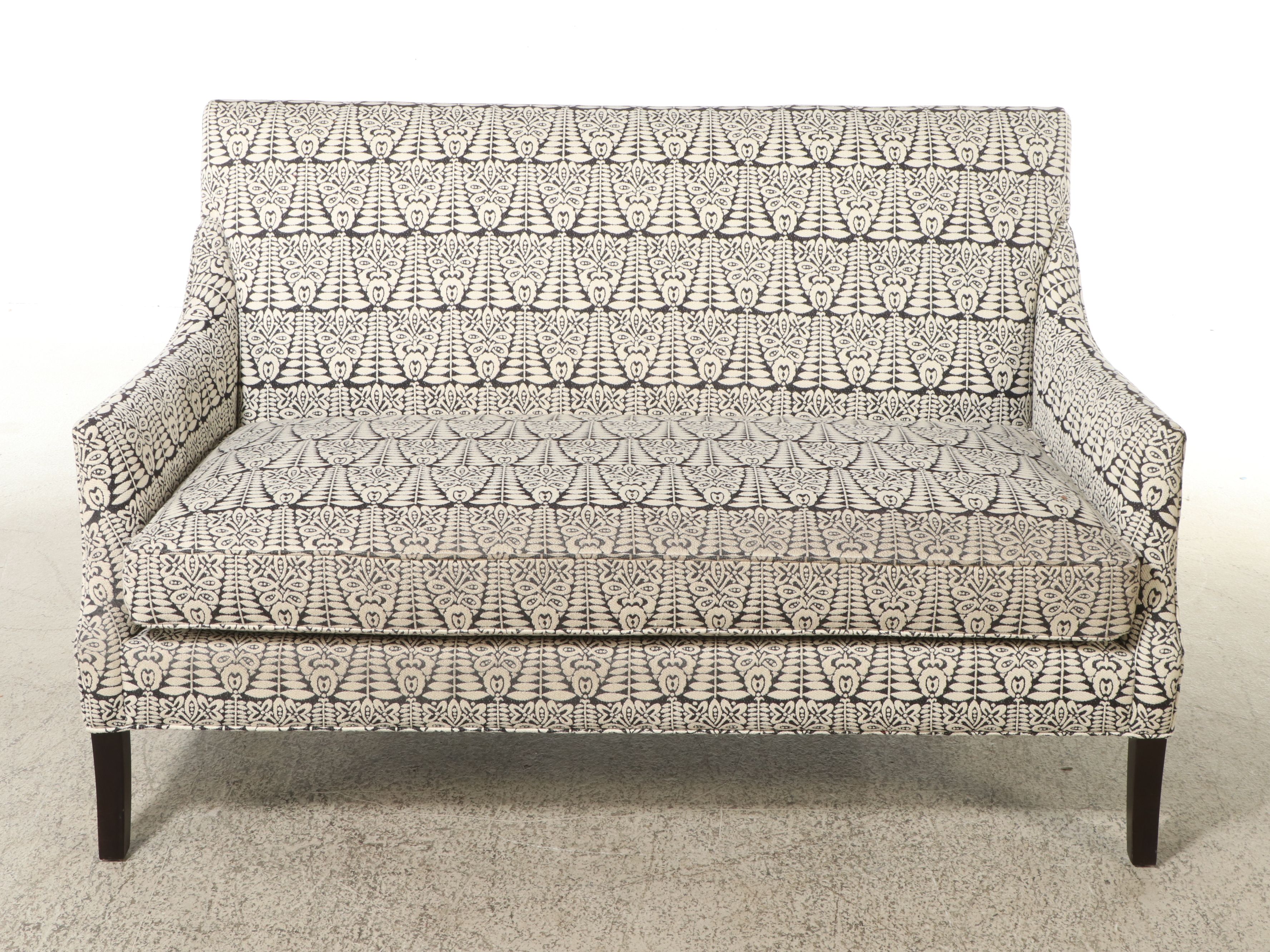Camden Collection Contemporary Jacquard Woven Fabric Upholstered Sofa