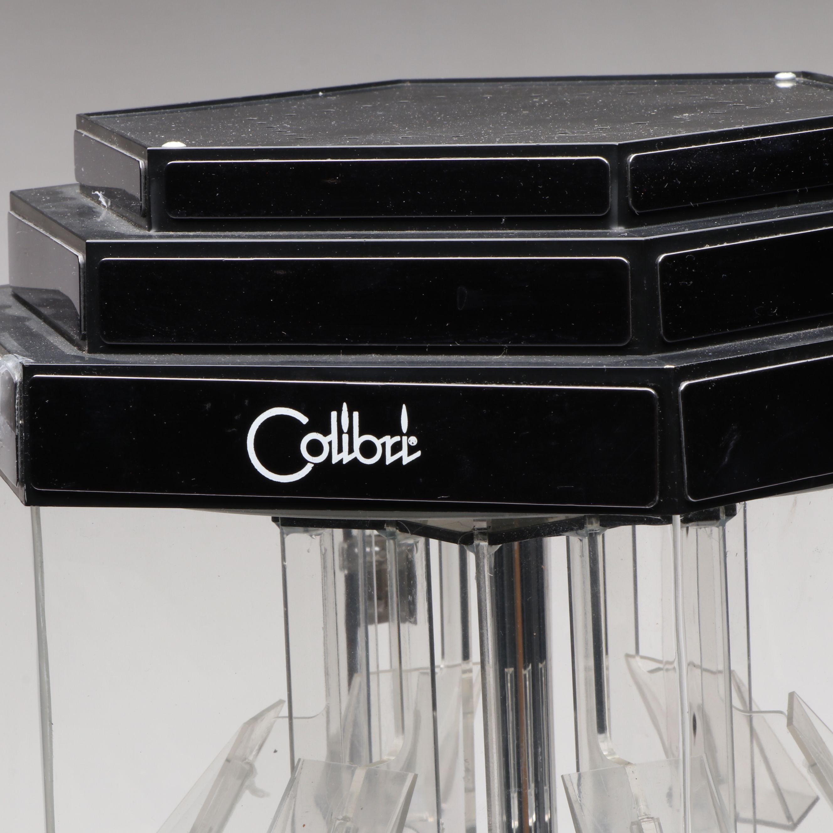 Colibri Acrylic Revolving Advertising Lighter Display Case