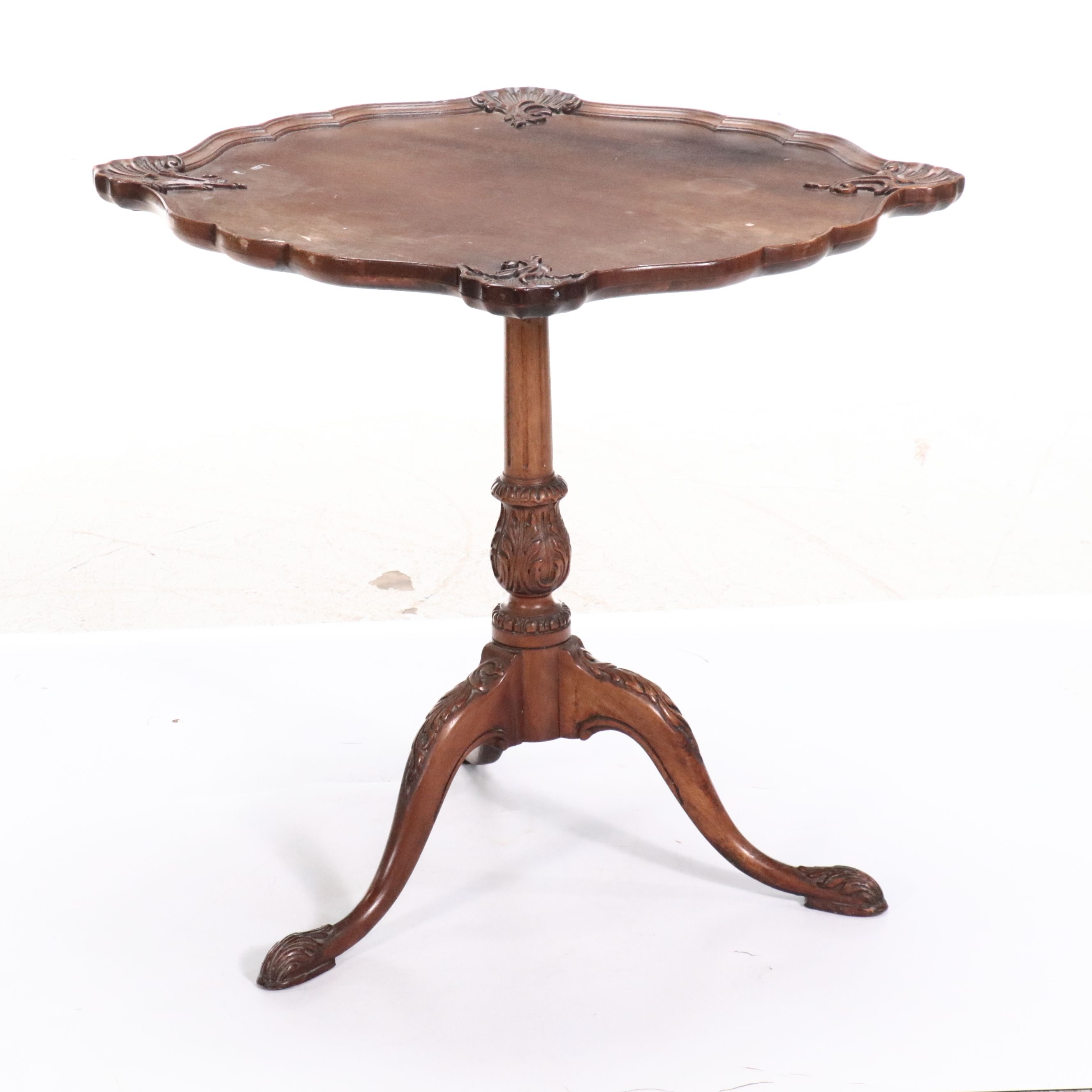 George III Style Mahogany Tilt-Top Tea Table