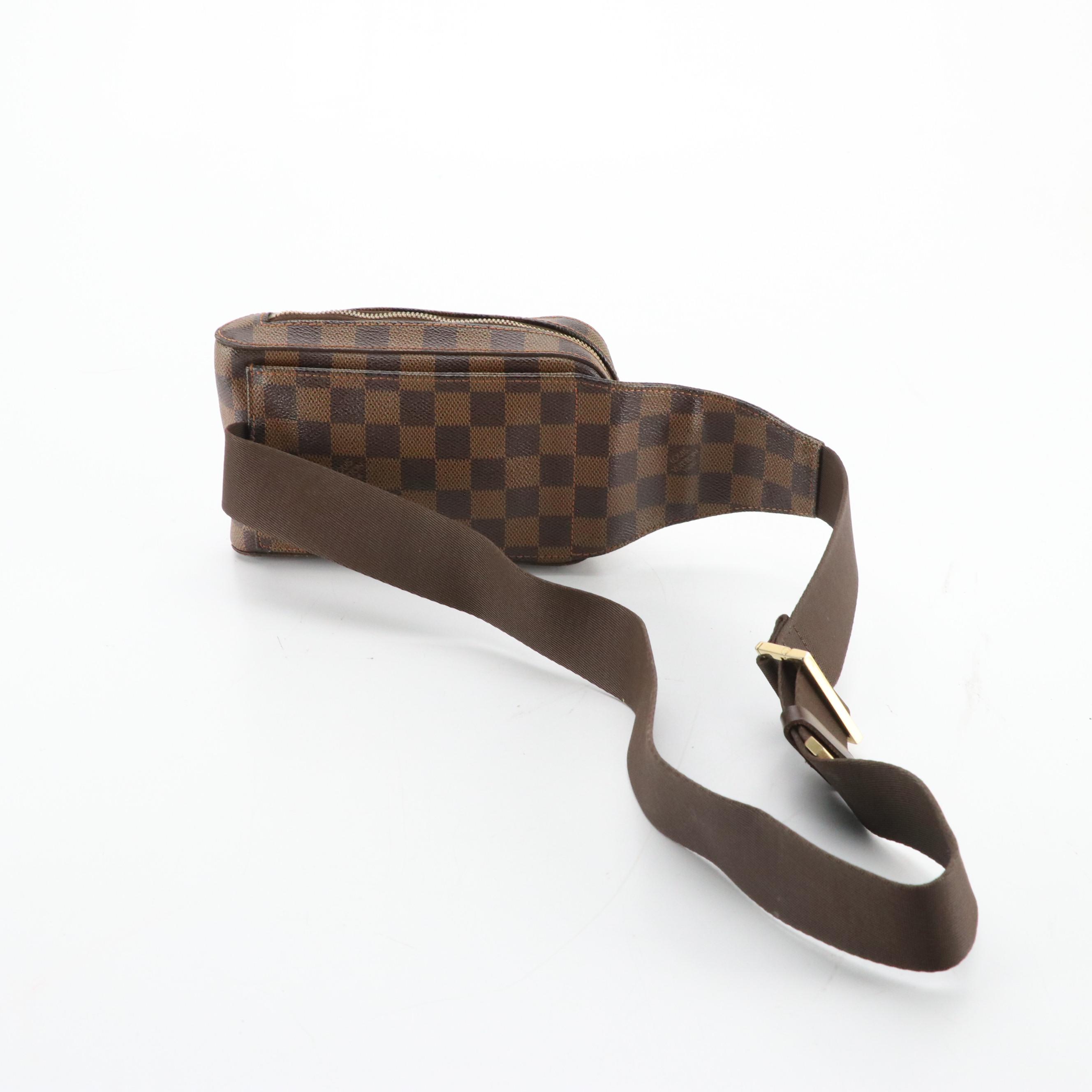 Louis Vuitton Geronimos Sling Bag in Damier Ebene Canvas