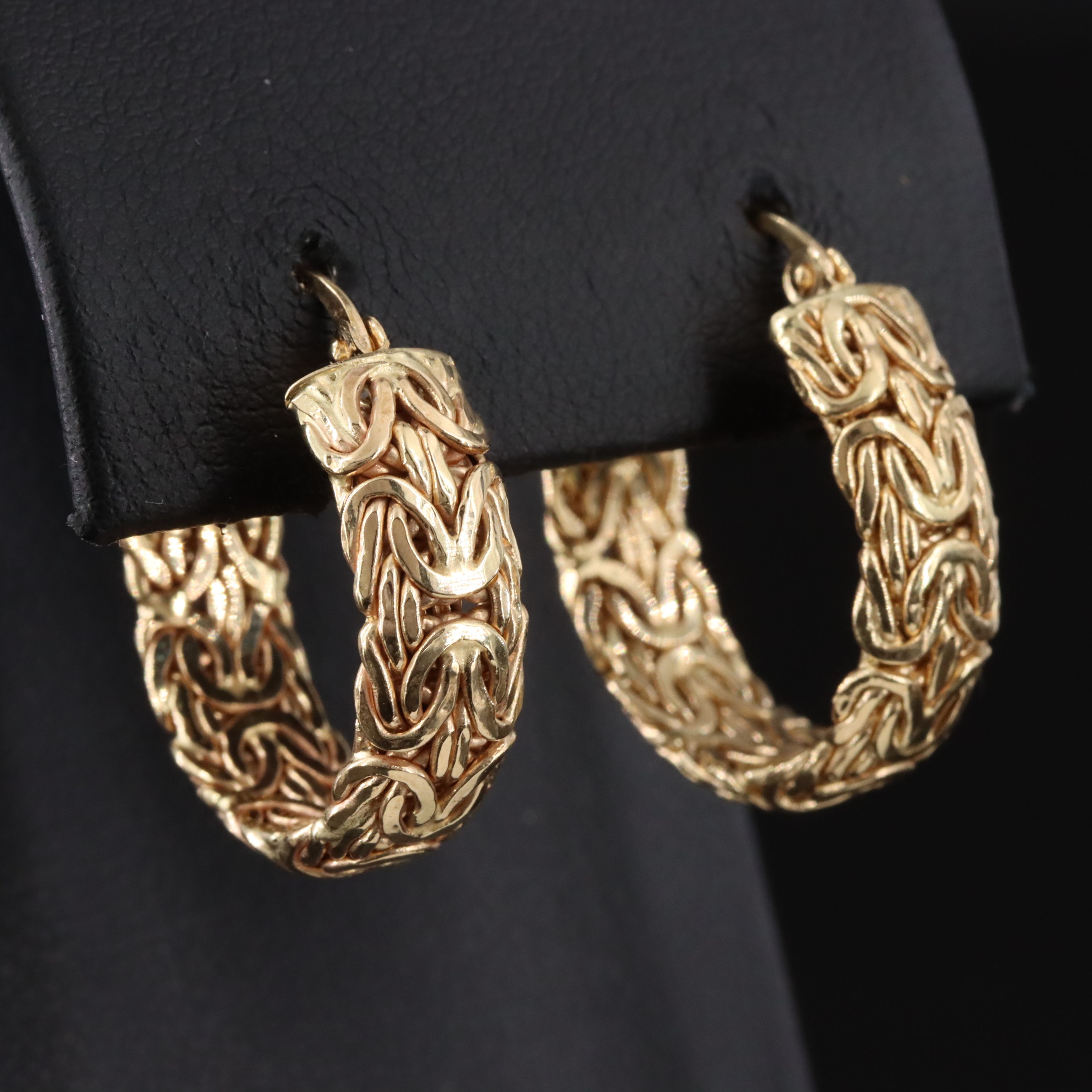 14K Byzantine Hoops